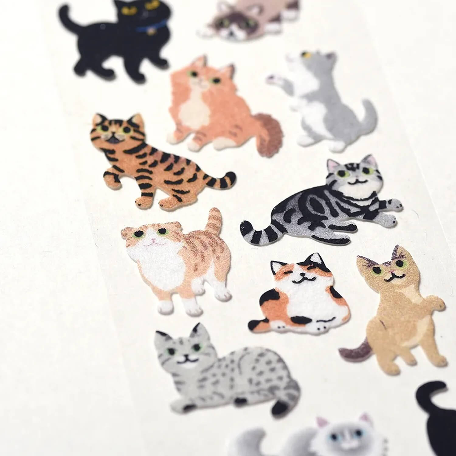 G.C. Press Flocky Sticker – Cats at Leisure