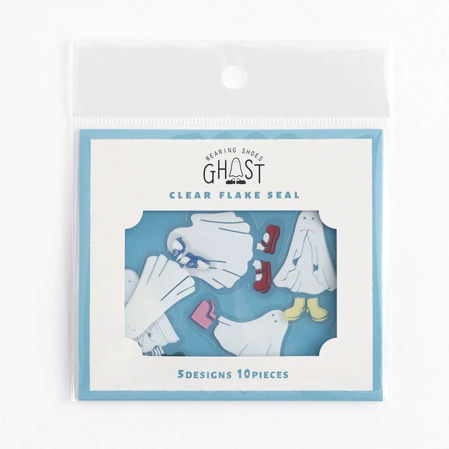 Green Flash Clear Flake Stickers - Colorful Ghost