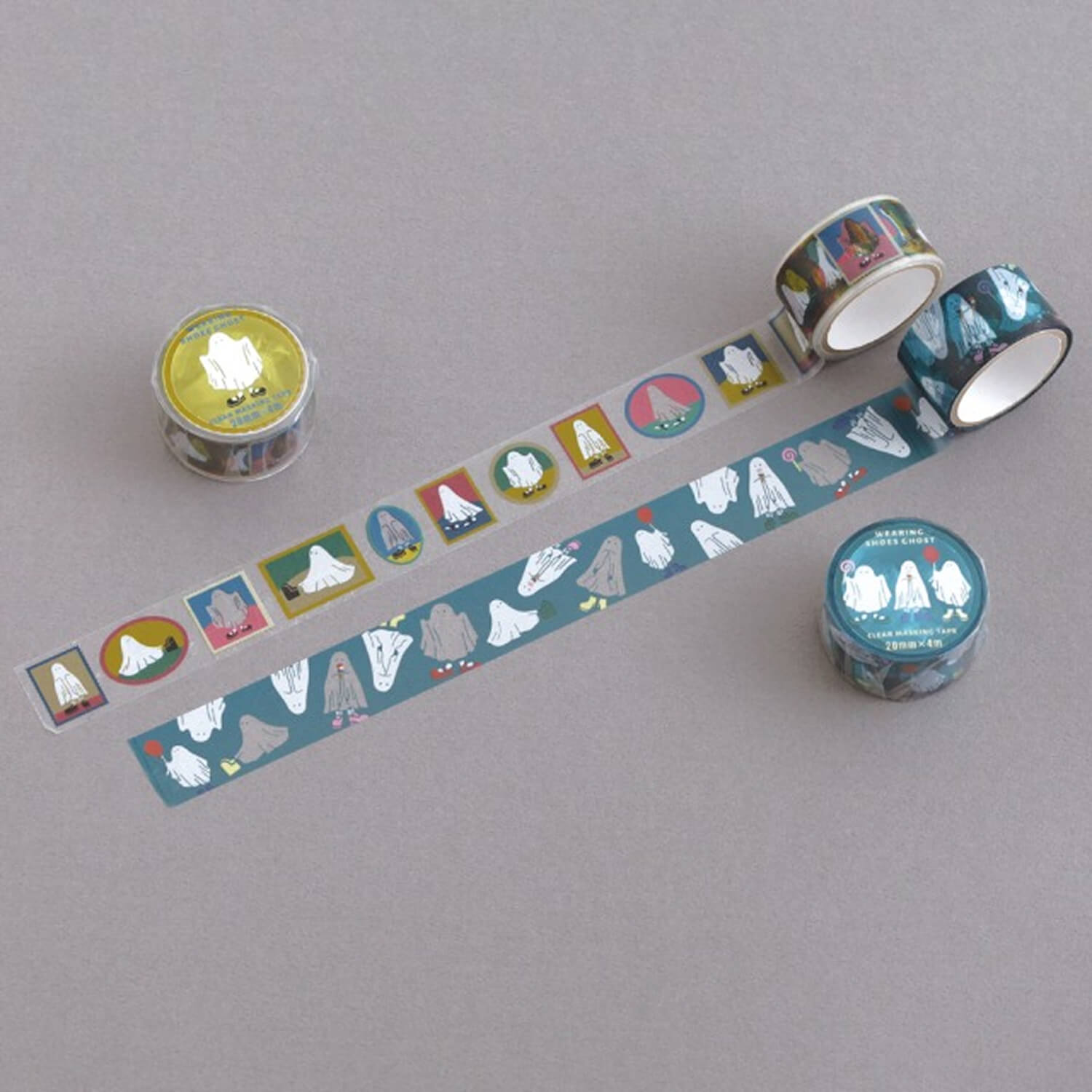 Green Flash Clear Masking Tape - Flame