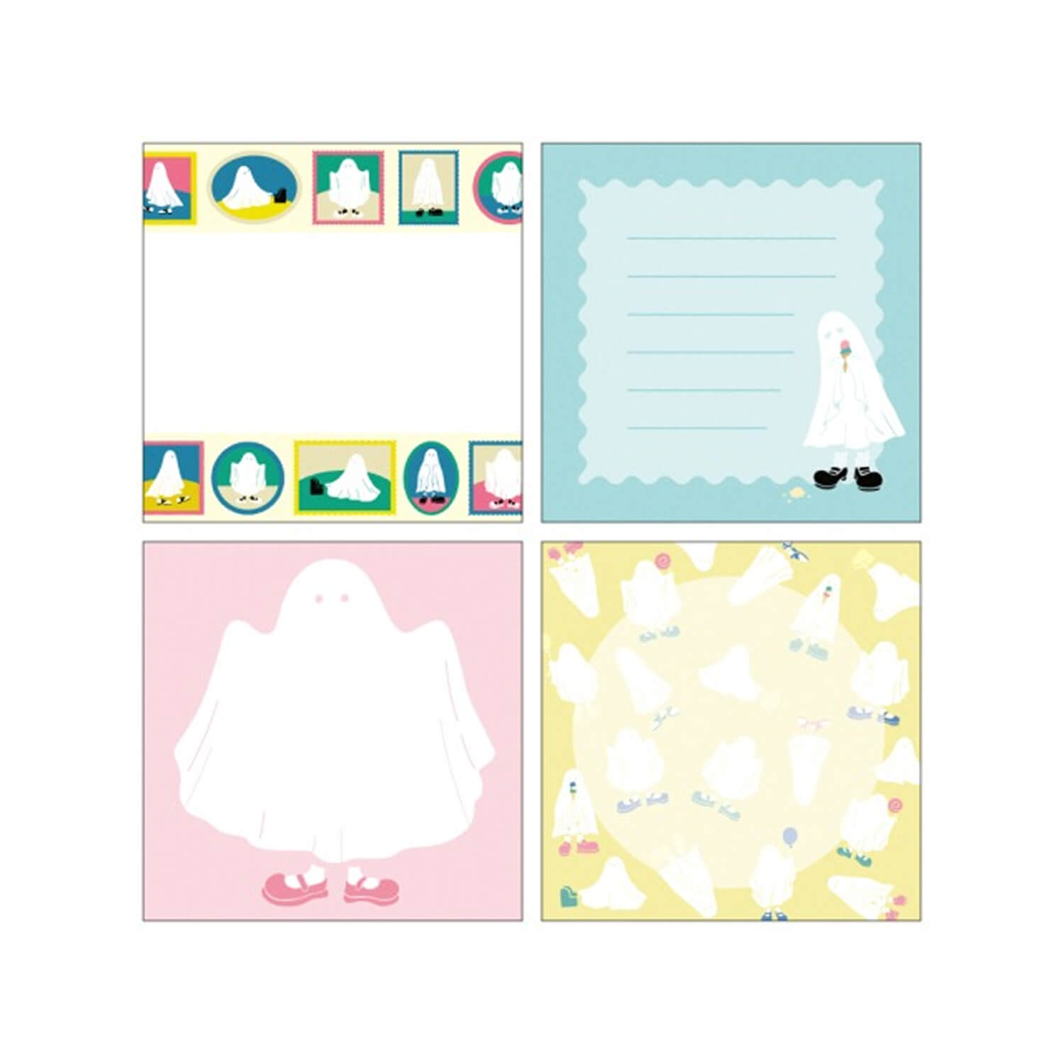 Green Flash Square Memo Pad - Flame