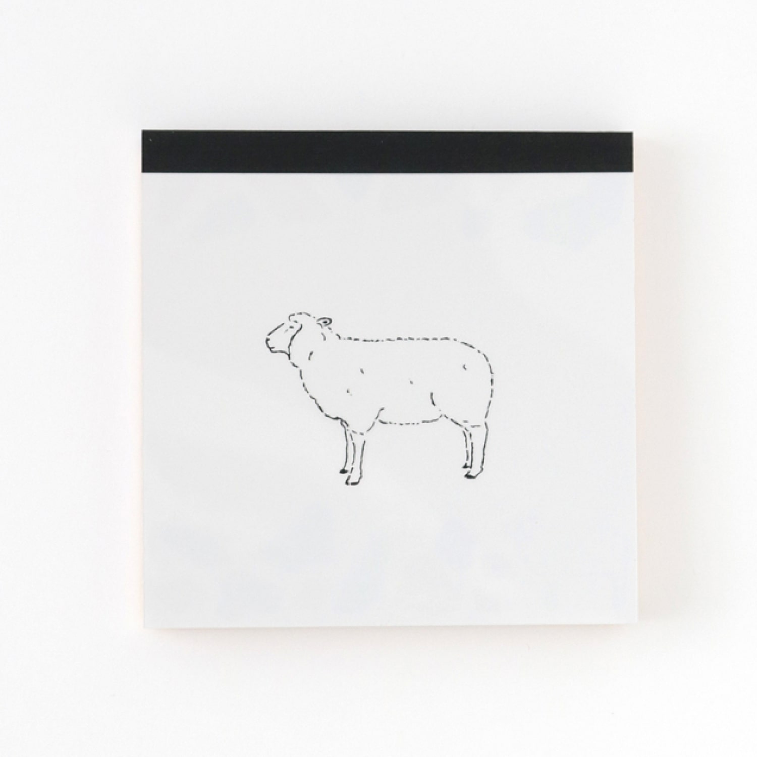 Green Flash Square Memo Pad - Sheep