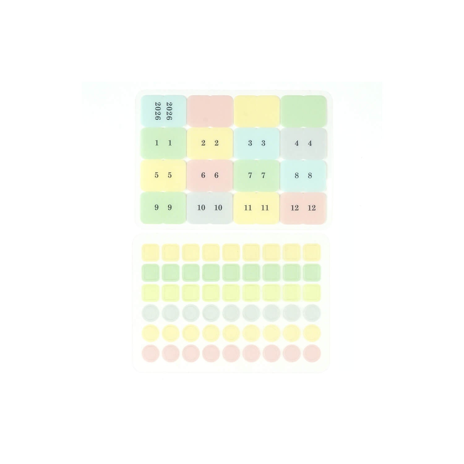 Greeting Life 2026 A6 Montly Diary Sticker Set