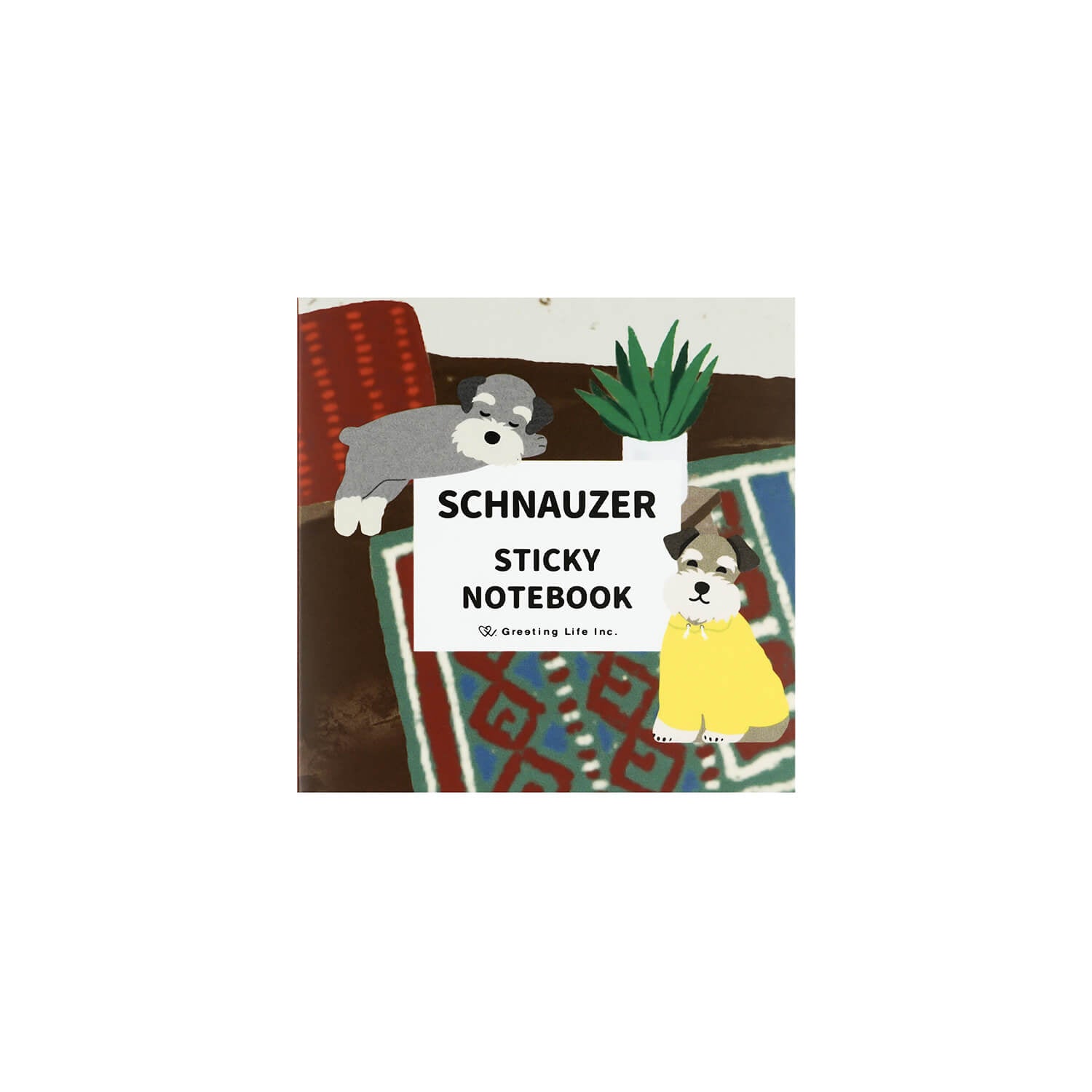 Greeting Life Die‑Cut Sticky Notes – Schnauzer