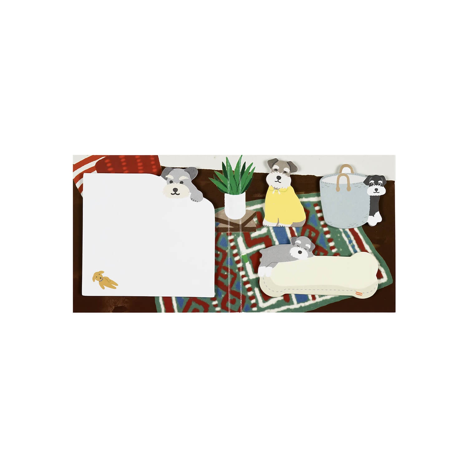 Greeting Life Die‑Cut Sticky Notes – Schnauzer