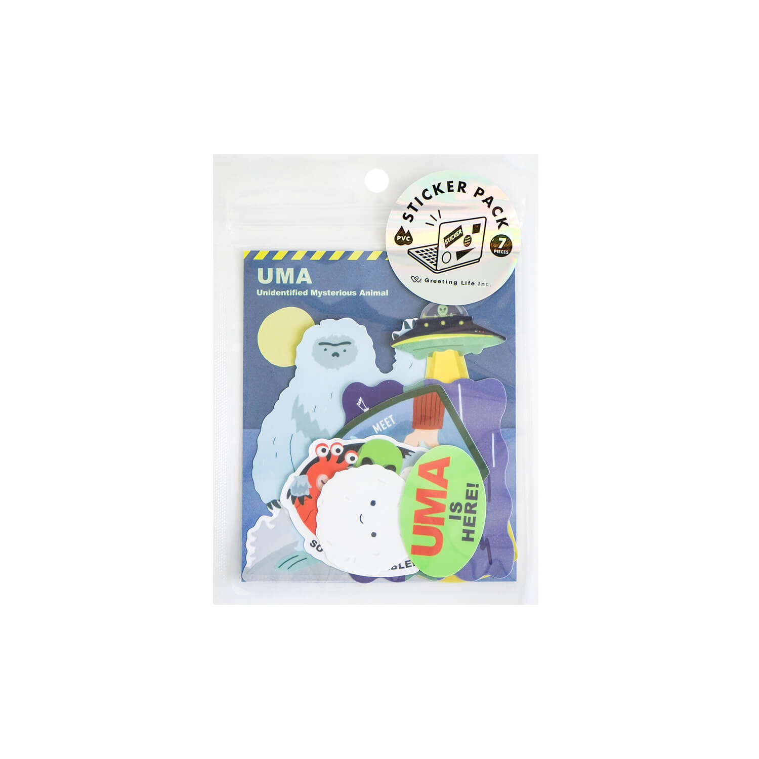 Greeting Life PVC Sticker Pack – UMA