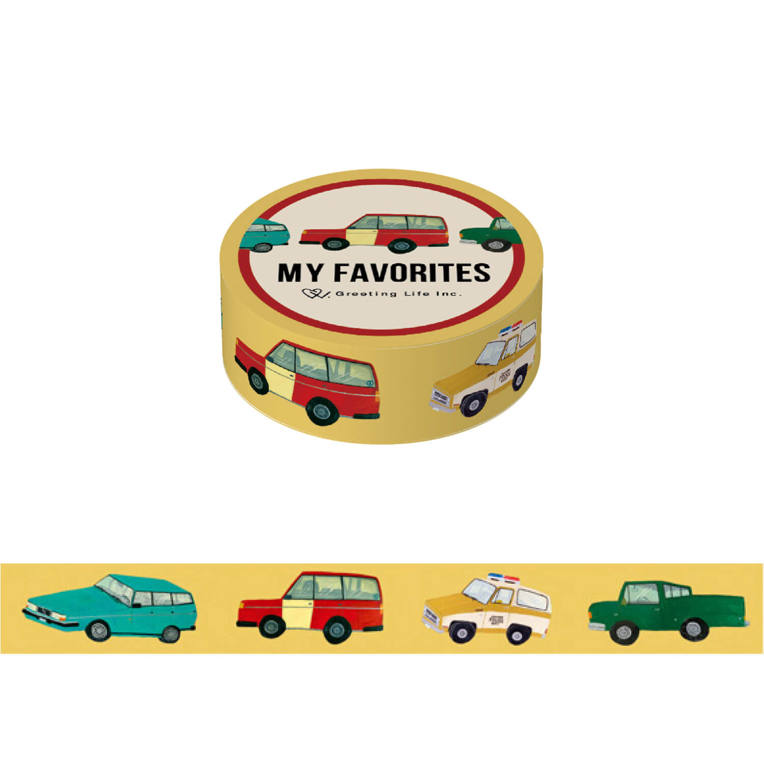 Greeting Life x Sodeyama Kahoko Washi Tape – 15 mm