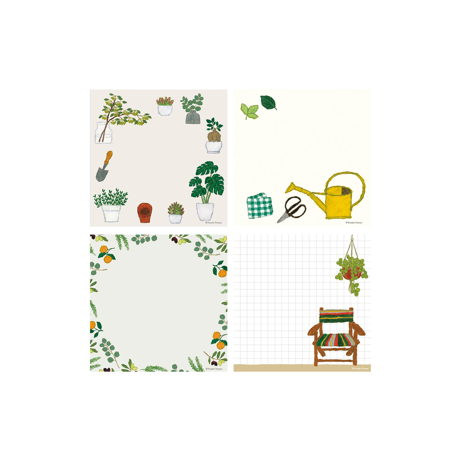 Greeting Life x Yusuke Yonezu Memo Pad – Plants