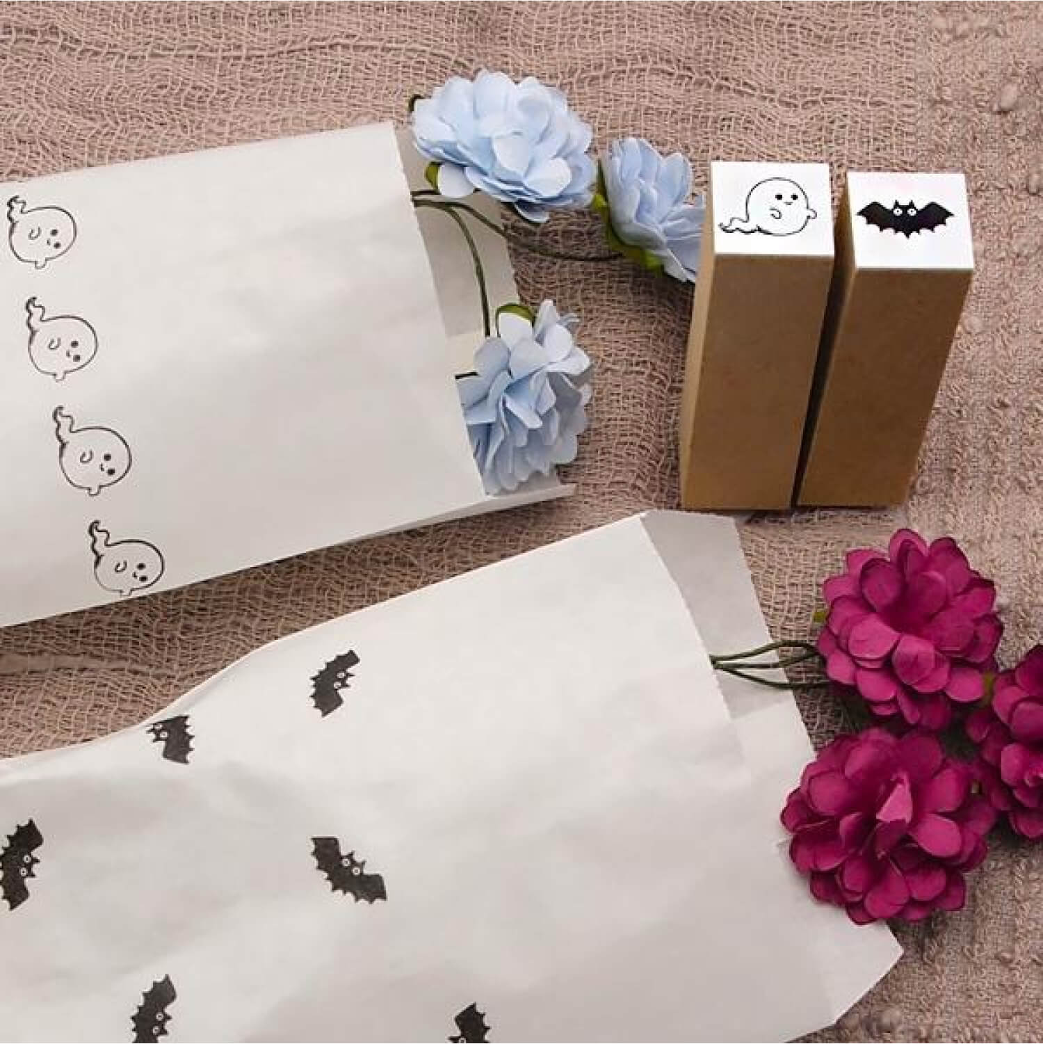 Happy Seed Rubber Stamp - Bat