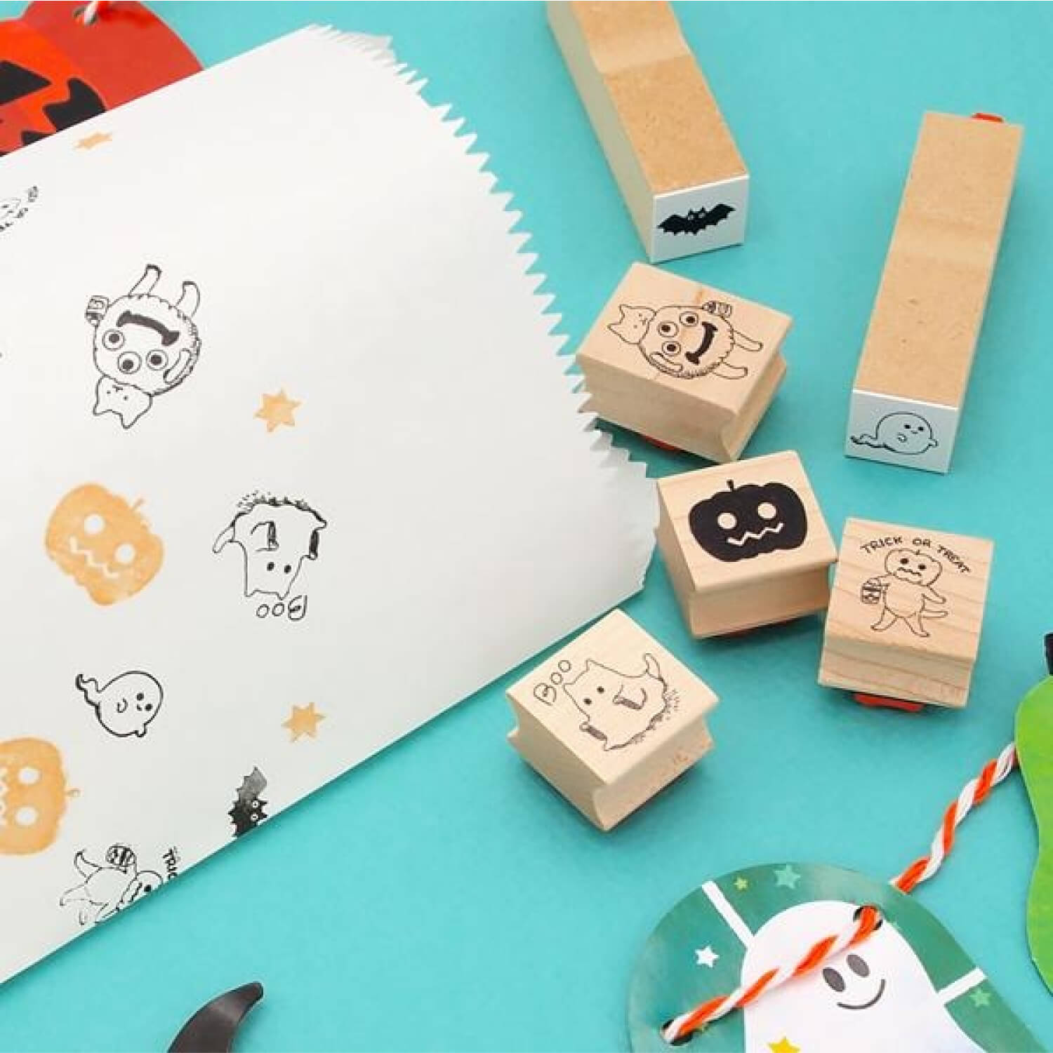 Happy Seed Rubber Stamp - Monster Cat