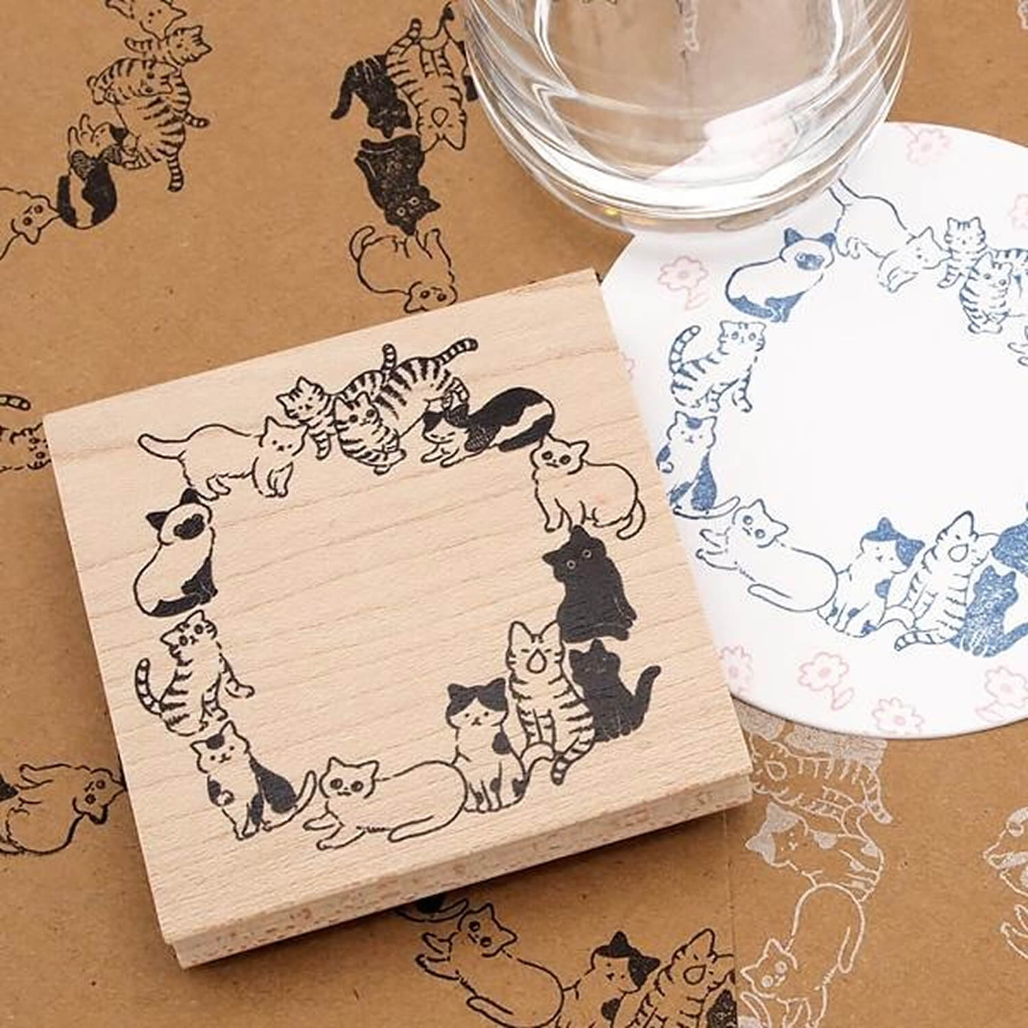 Happy Seed Rubber Stamp - Neko Ring