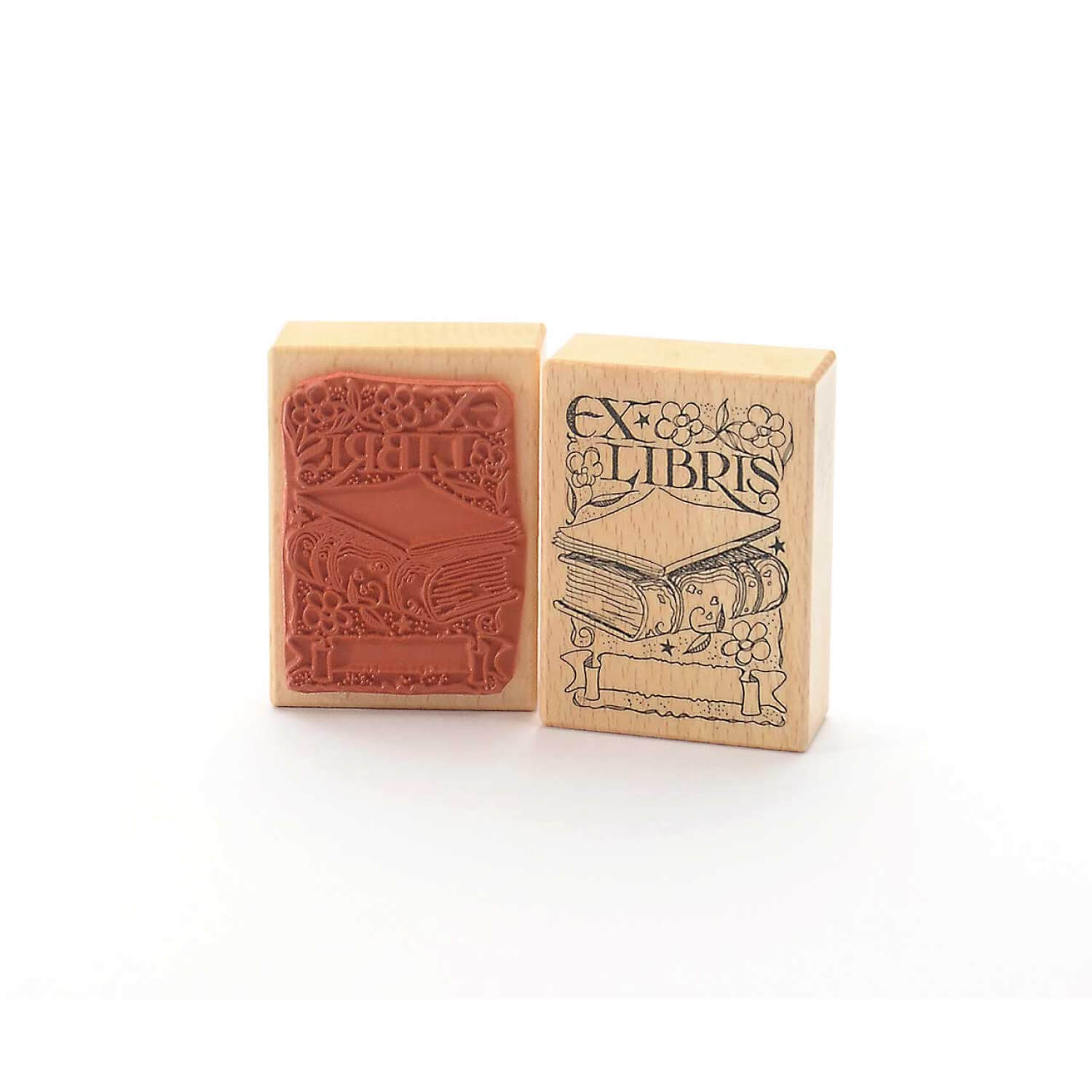 Heindesign Rubber Stamp – Ex Libris with Book