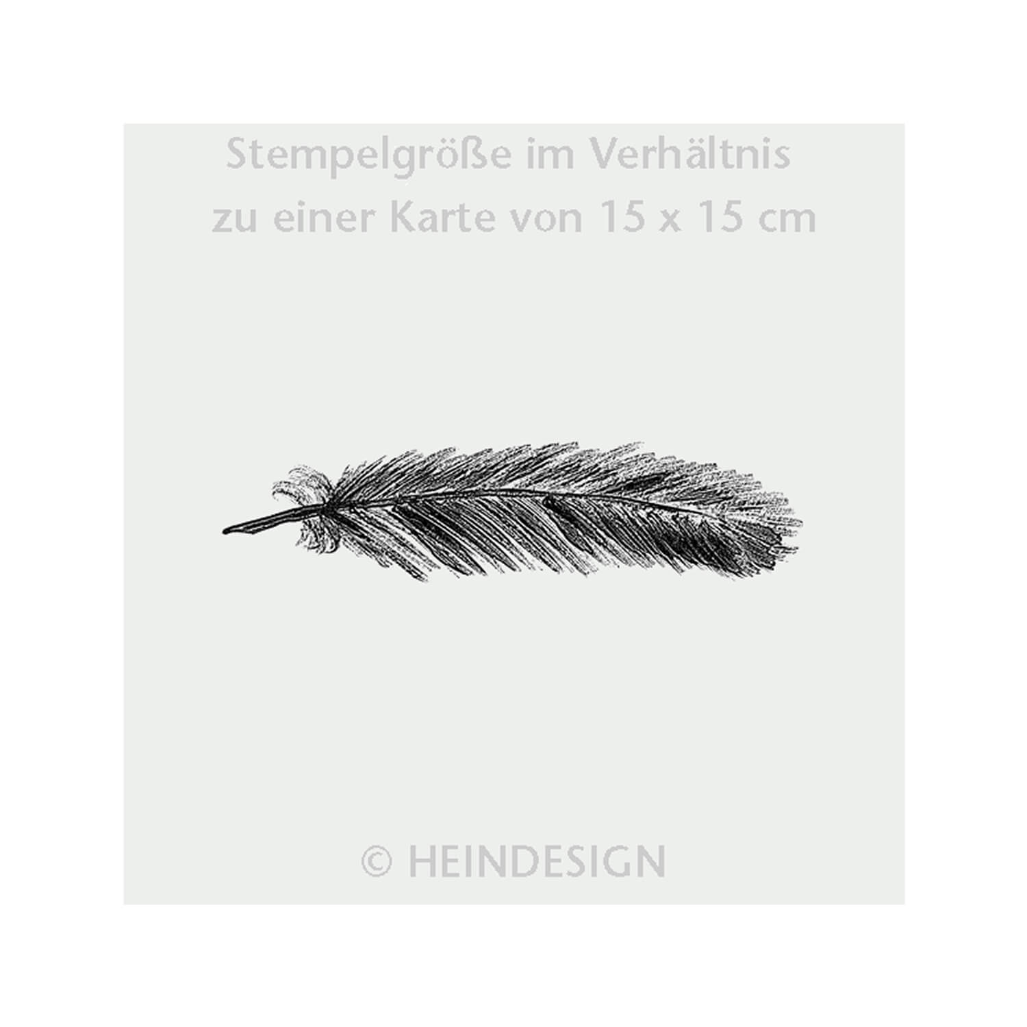Heindesign Rubber Stamp – Quill II