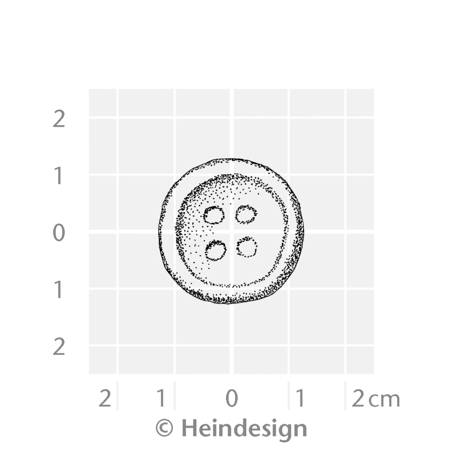 Heindesign Small Rubber Stamp – Button
