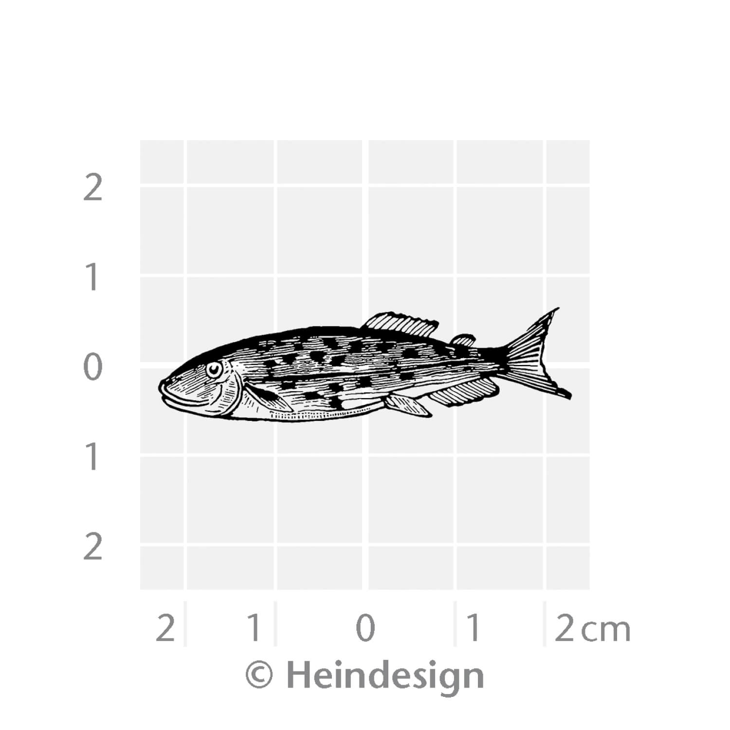 Heindesign Small Rubber Stamp – Fresh Fish