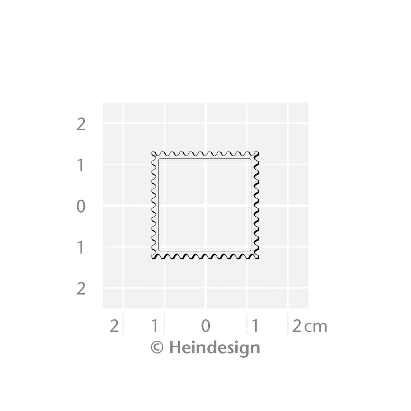 Heindesign Small Rubber Stamp – Postage Stamp