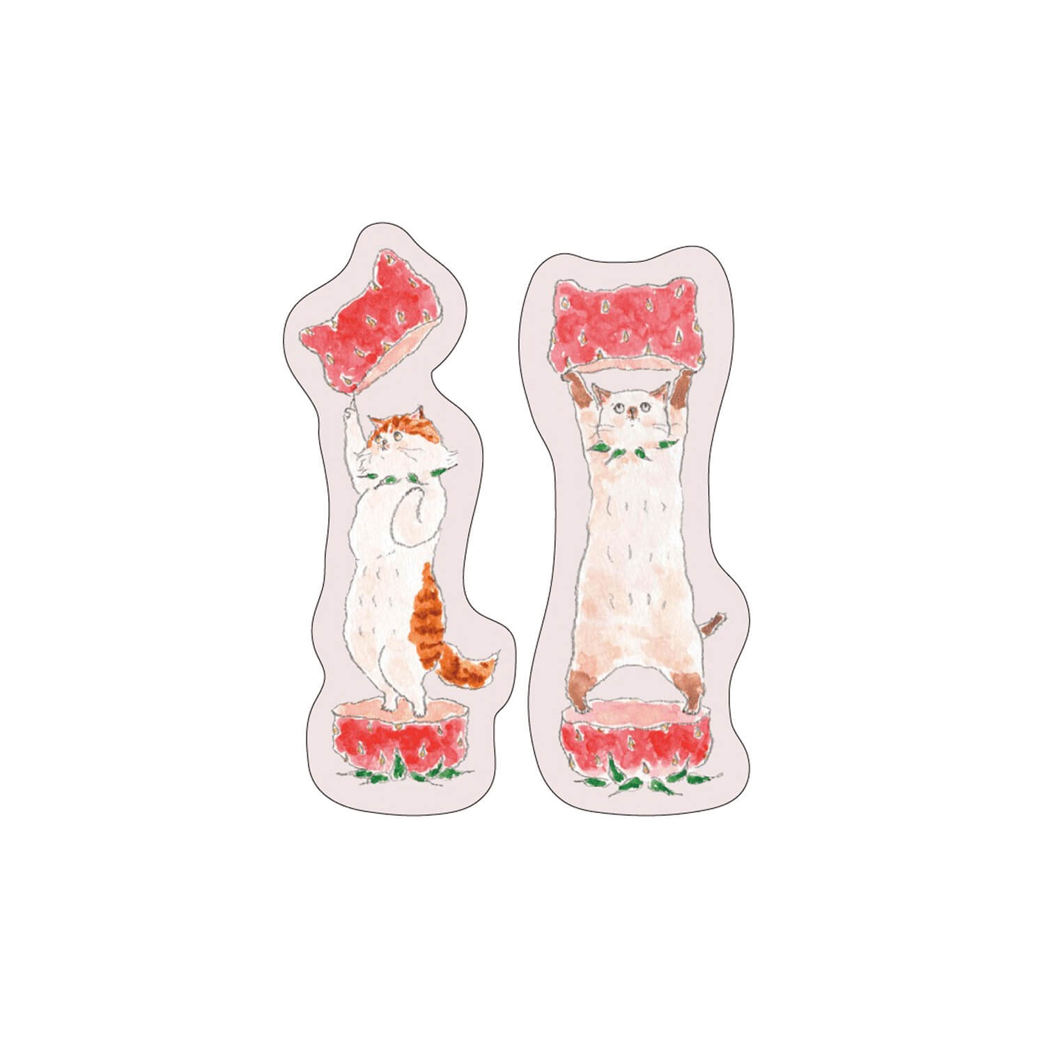 Hisago × Tocoro Comugi Bookmark Sticky Notes – Fired Up Strawberry Cat