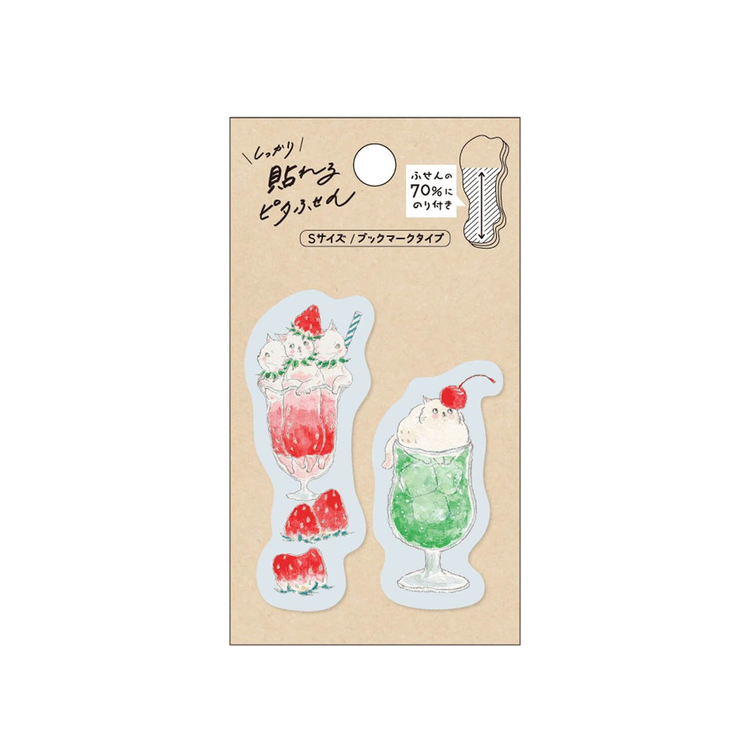 Hisago × Tocoro Comugi Bookmark Sticky Notes – Fizzy Soda Cat