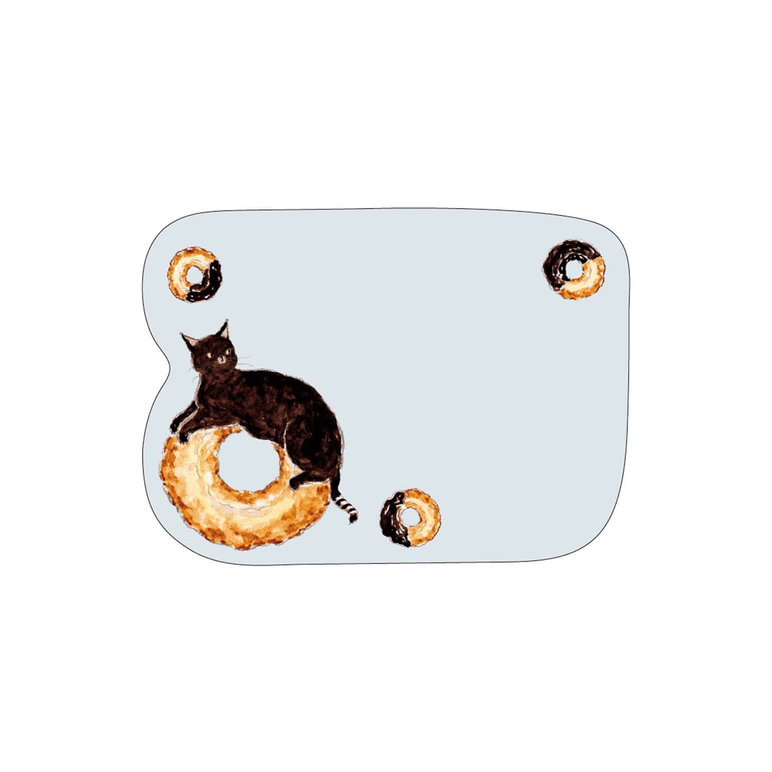 Hisago × Tocoro Comugi Sticky Notes – Chocolate Donut Cat
