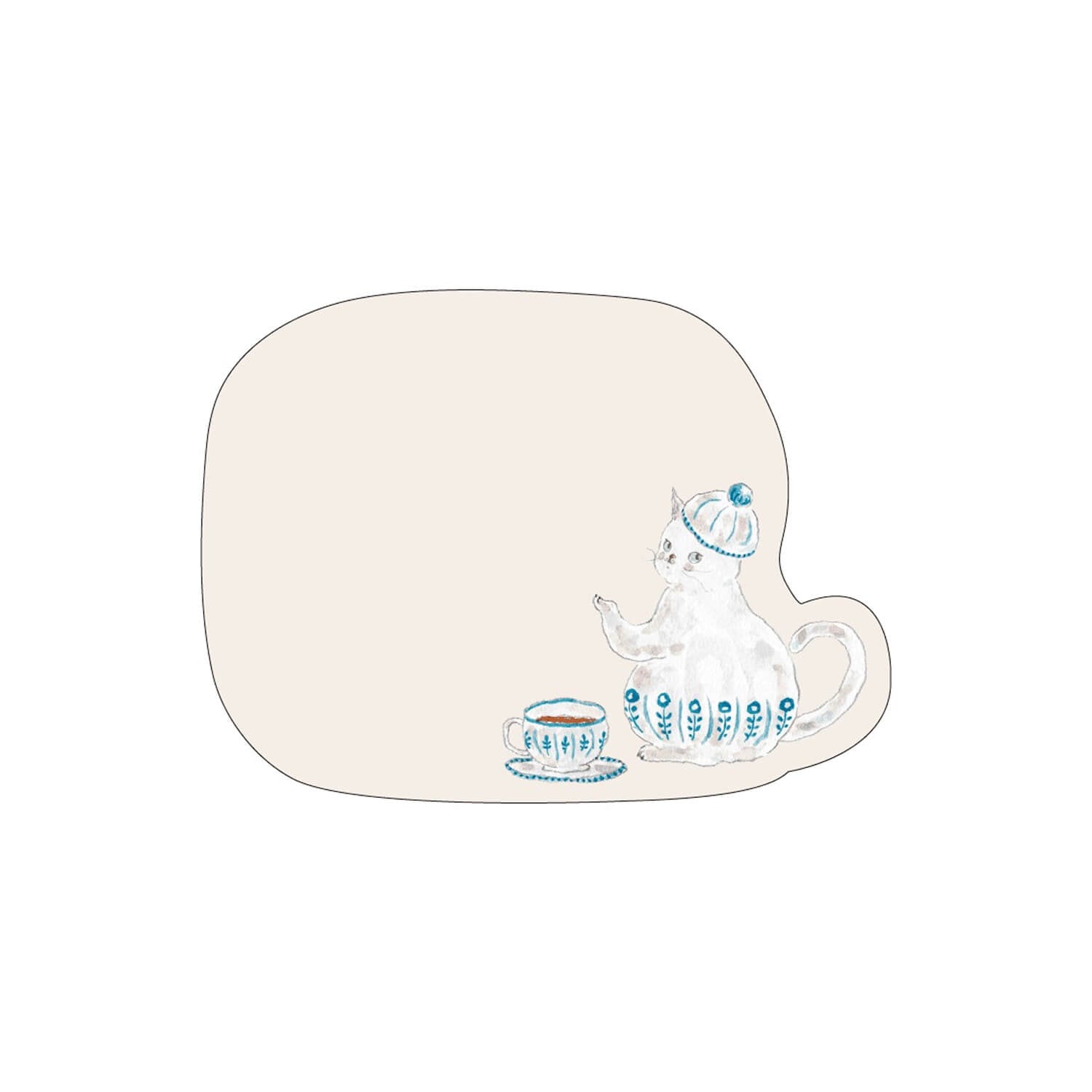 Hisago × Tocoro Comugi Sticky Notes – Tea Time Cat