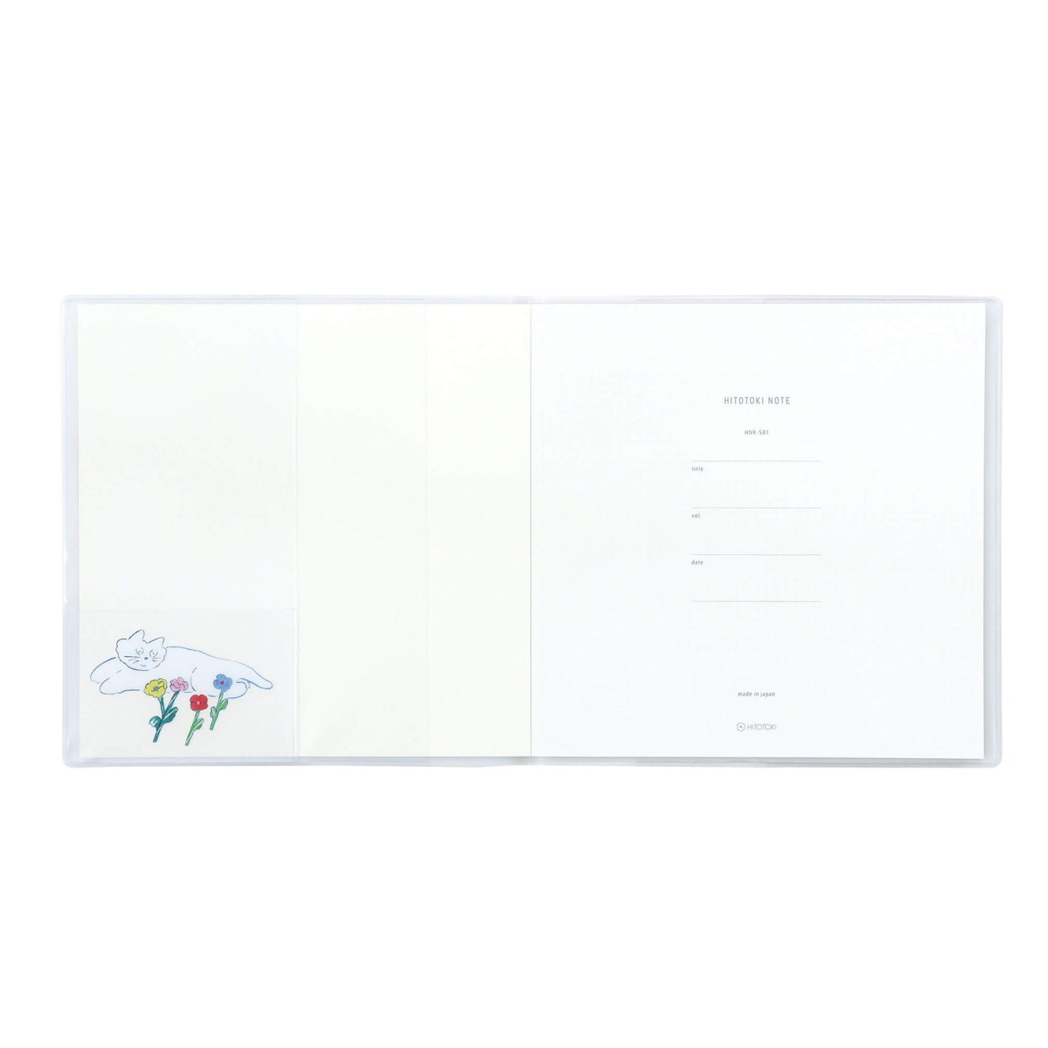 Hitotoki Note Square Size – Soft Cover – My Garden