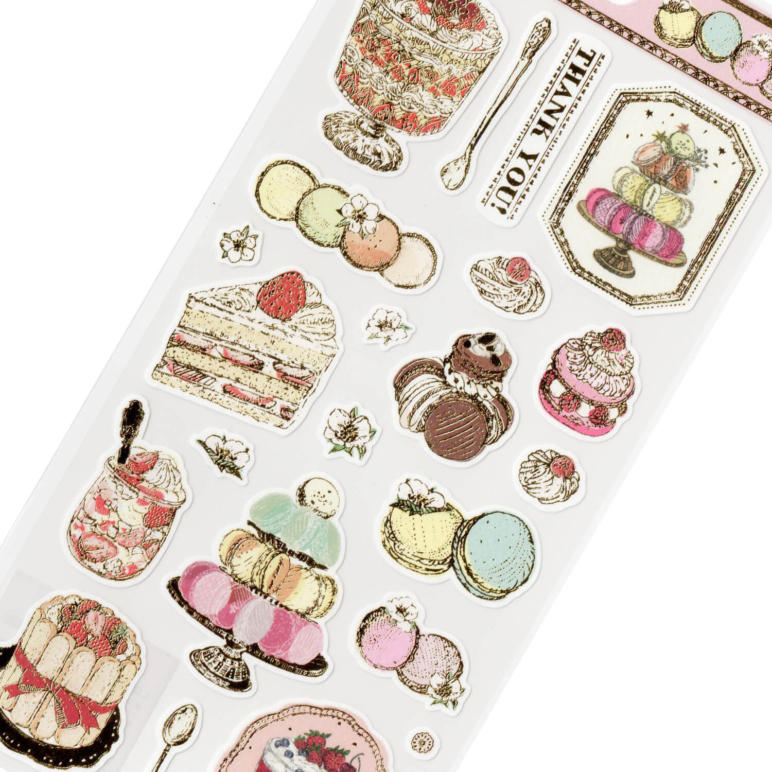 Inoue Aya Paper Sticker Sheet - Macaron and Trifle