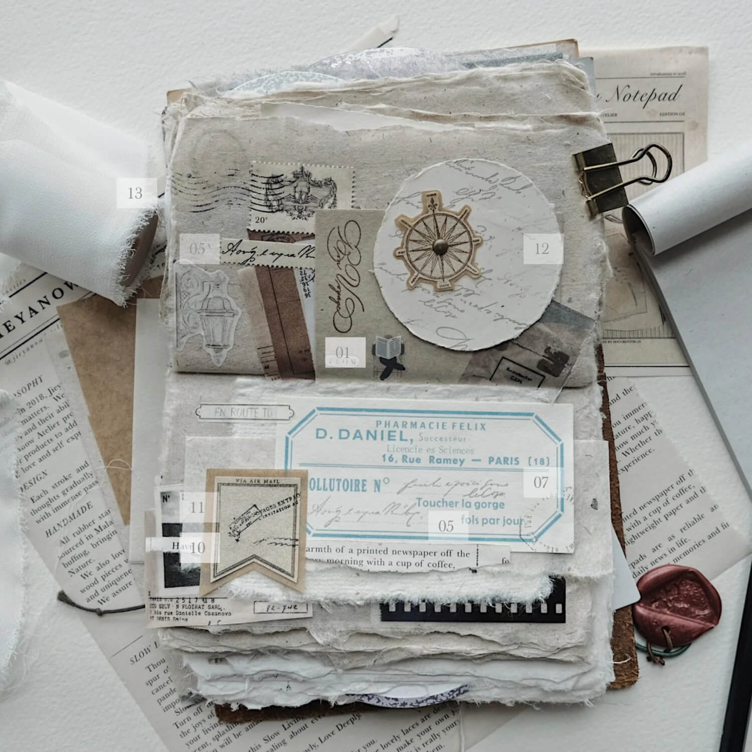 Jieyanow Atelier Bon Voyage! Rubber Stamp Collection