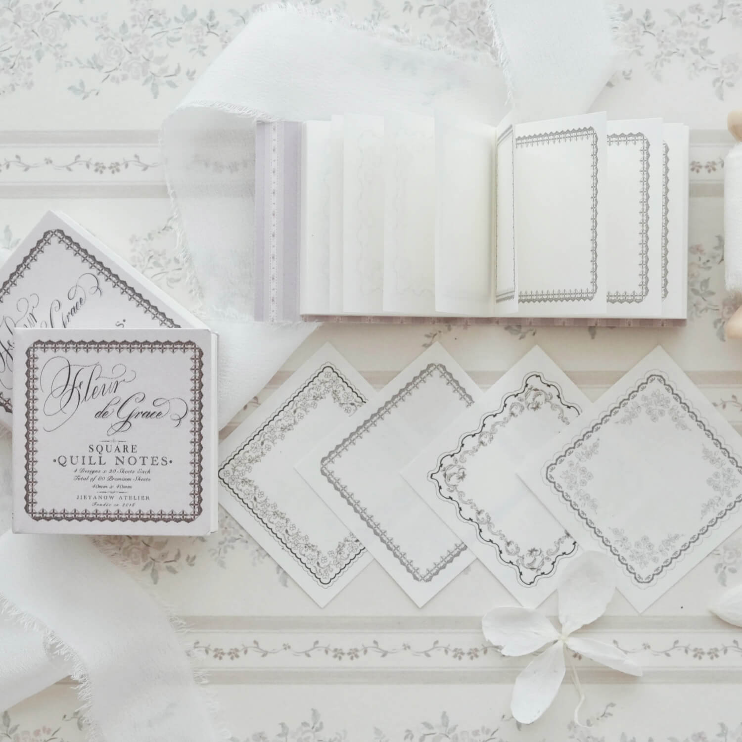 Jieyanow Atelier Fleur de Grace Quill Notes