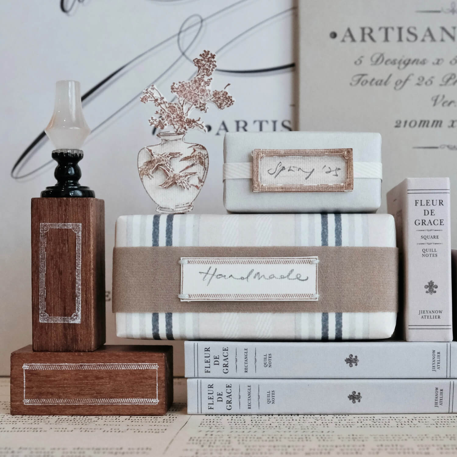 Jieyanow Atelier Not Your Usual Tags II Rubber Stamp Series