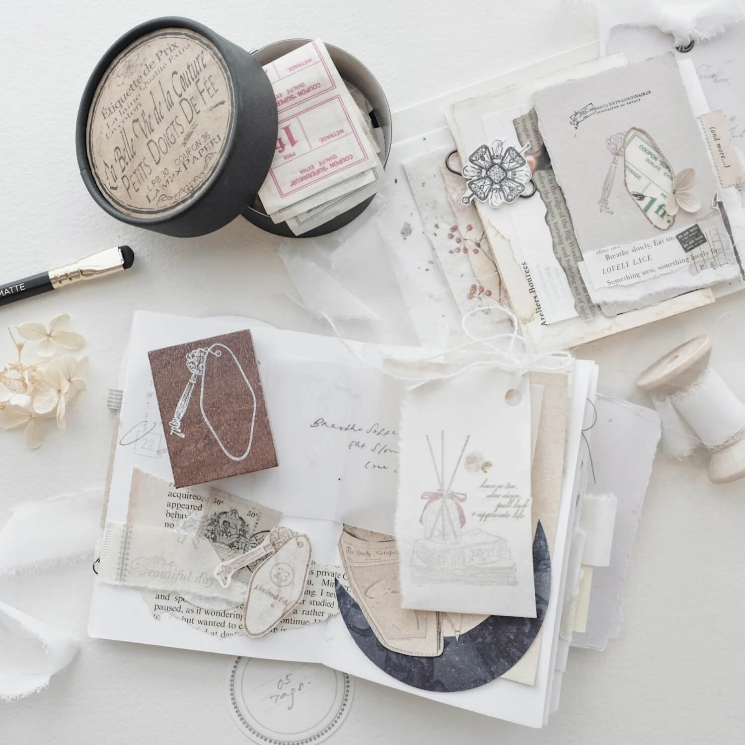 Jieyanow Atelier Not Your Usual Tags Rubber Stamp Series