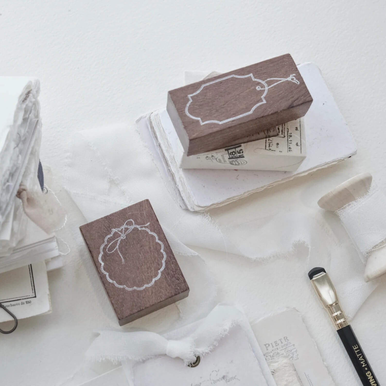 Jieyanow Atelier Not Your Usual Tags Rubber Stamp Series