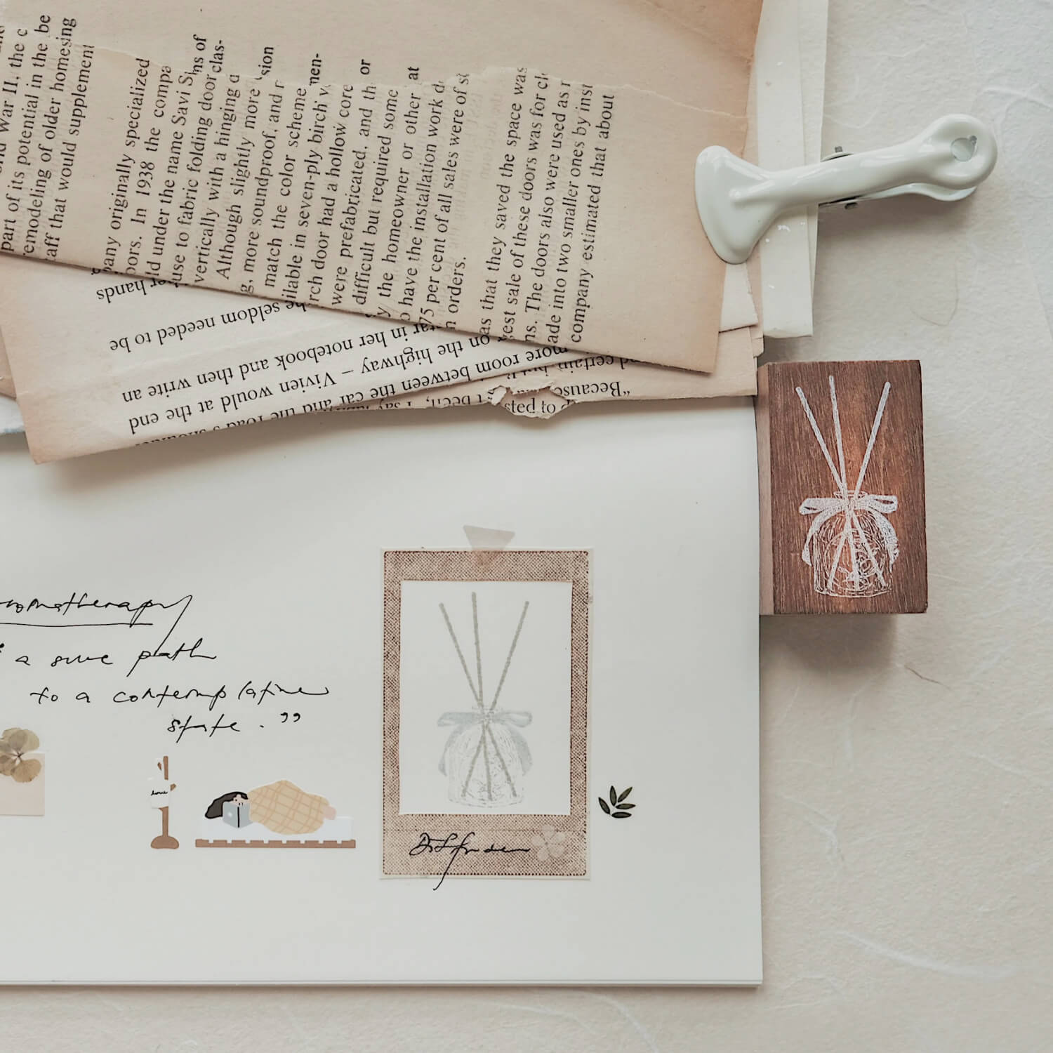 Jieyanow Atelier Slow Living Rubber Stamp