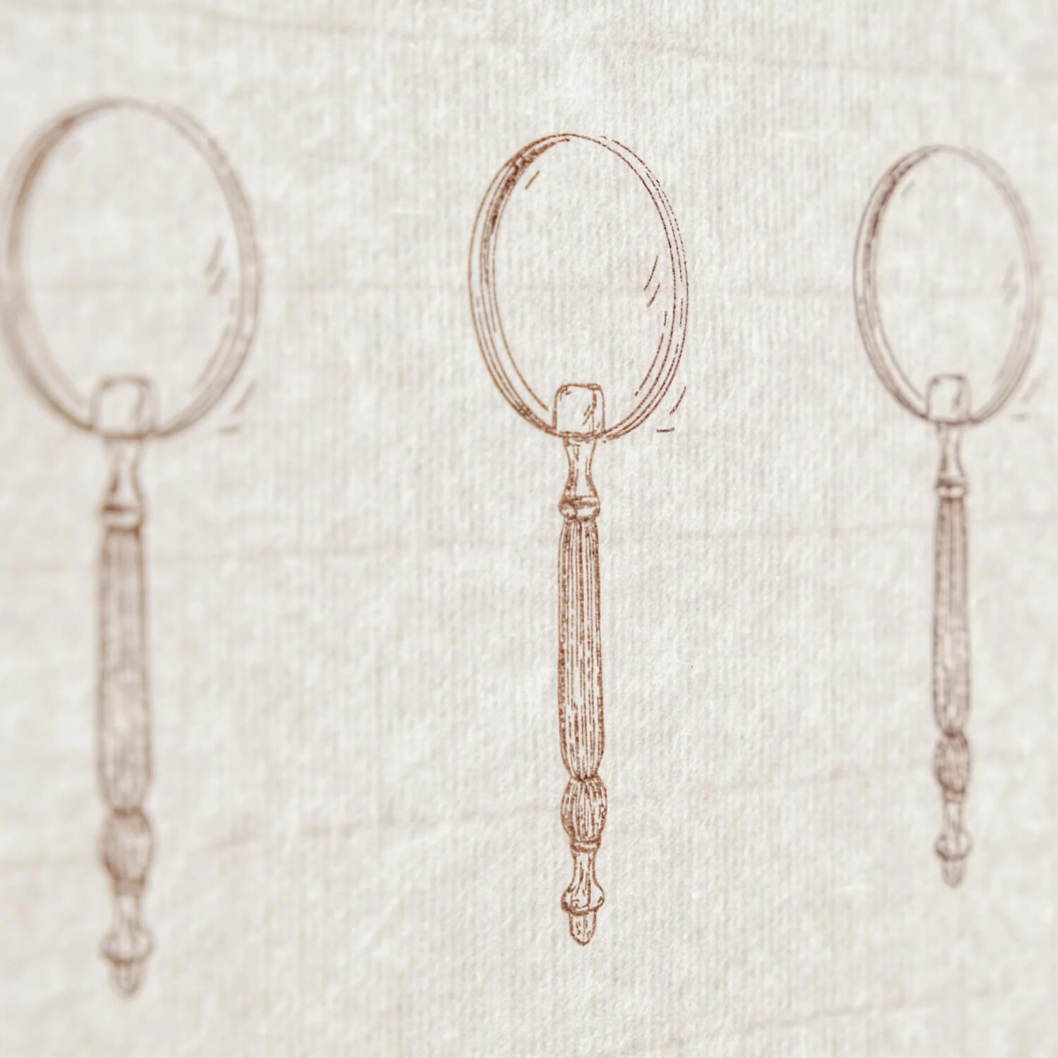 Jieyanow Atelier x Journal Pages Magnifying Glass Rubber Stamp