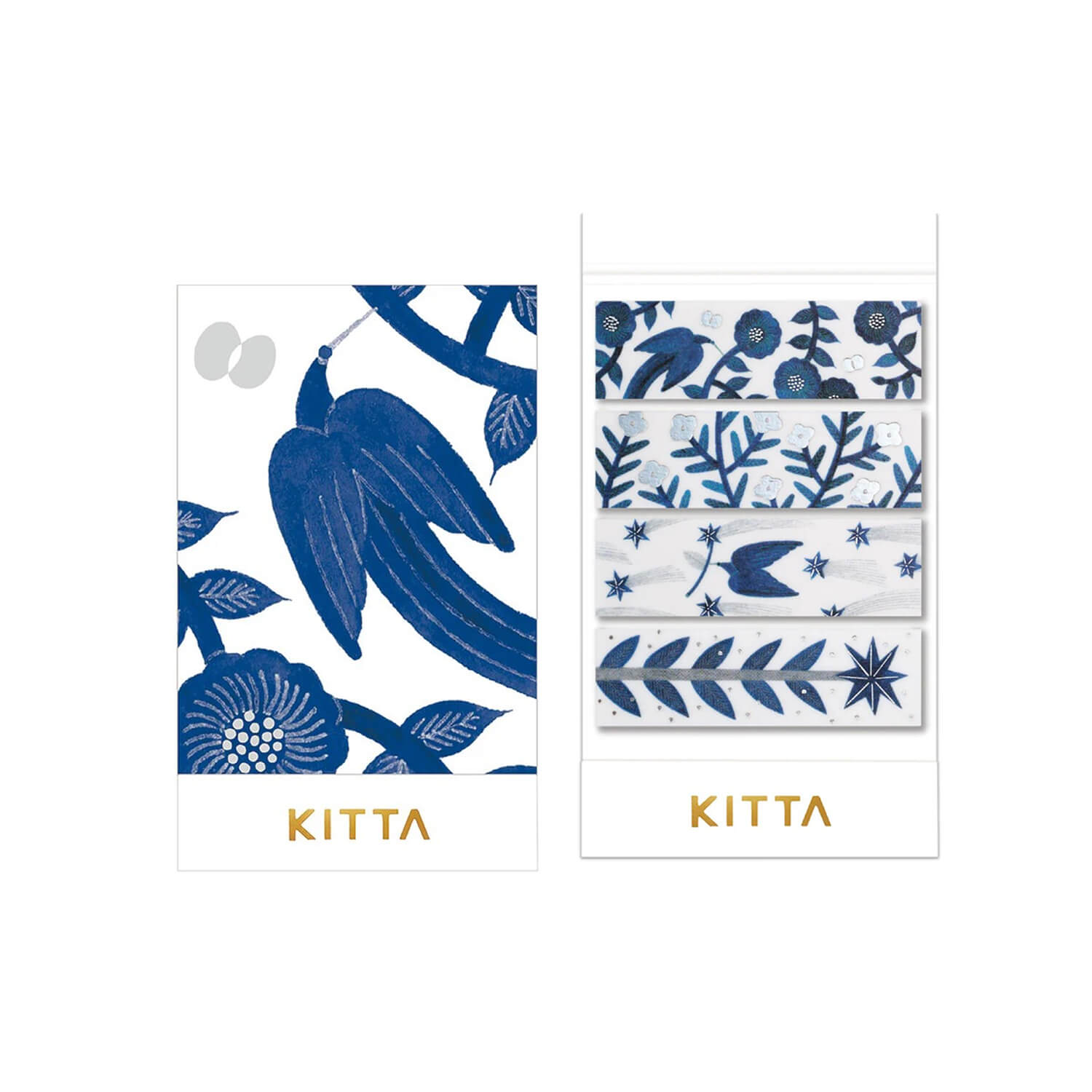 KITTA Compact Washi Tape – Hikari (Silver Foil)