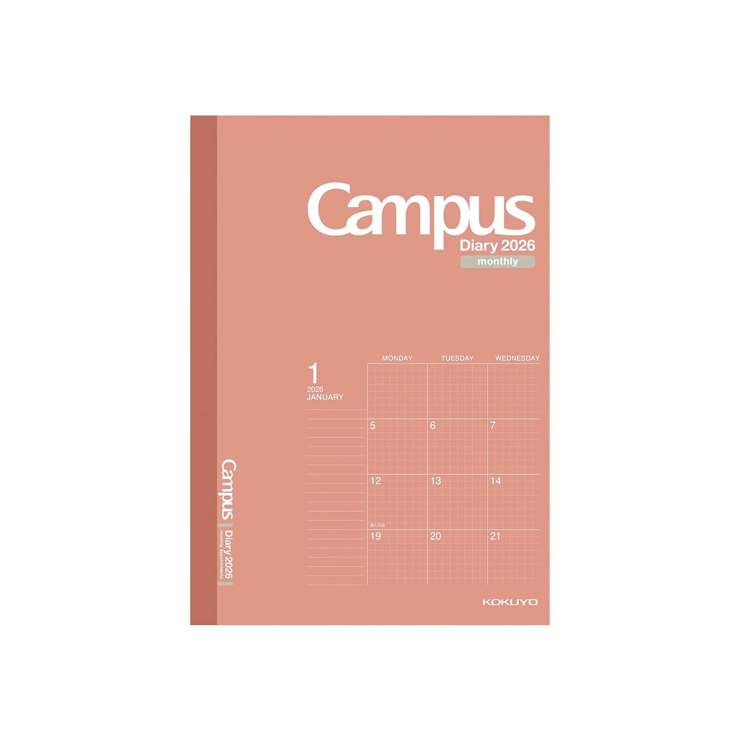 KOKUYO 2026 Campus Diary – Graph Ruled Monthly Block