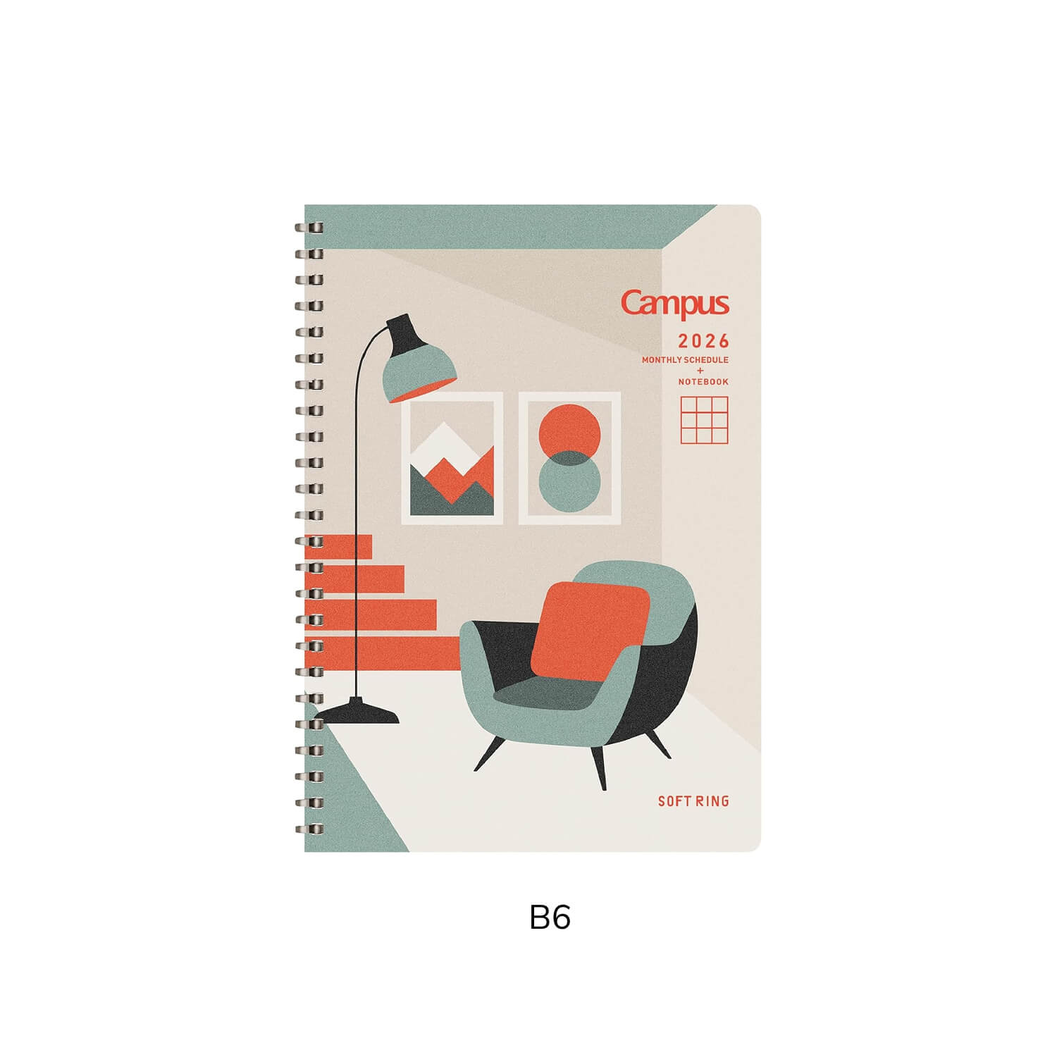 KOKUYO 2026 Campus Soft Ring Diary - Interior