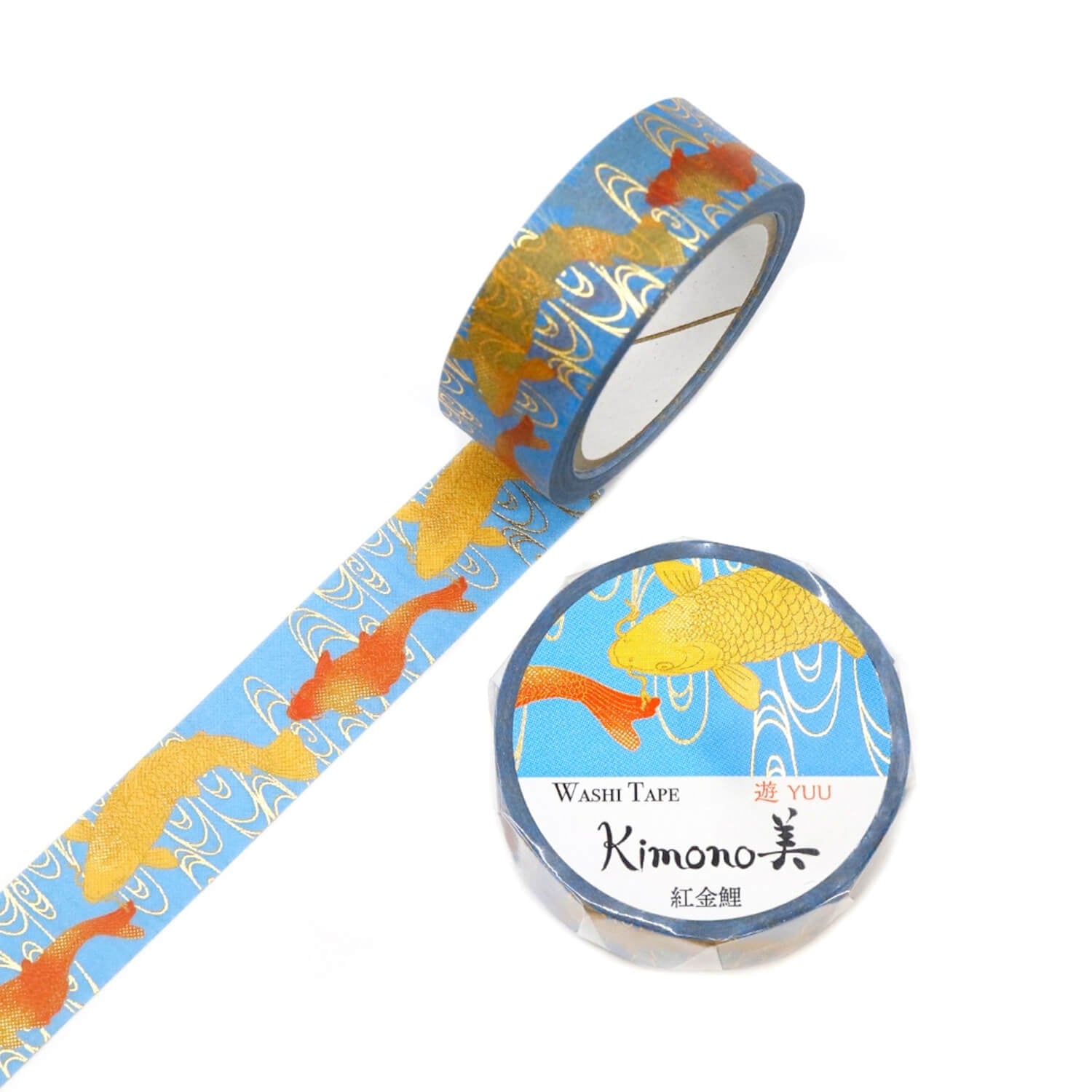 Kamiiso Kimono Beauty Washi Tape - Koi Carp