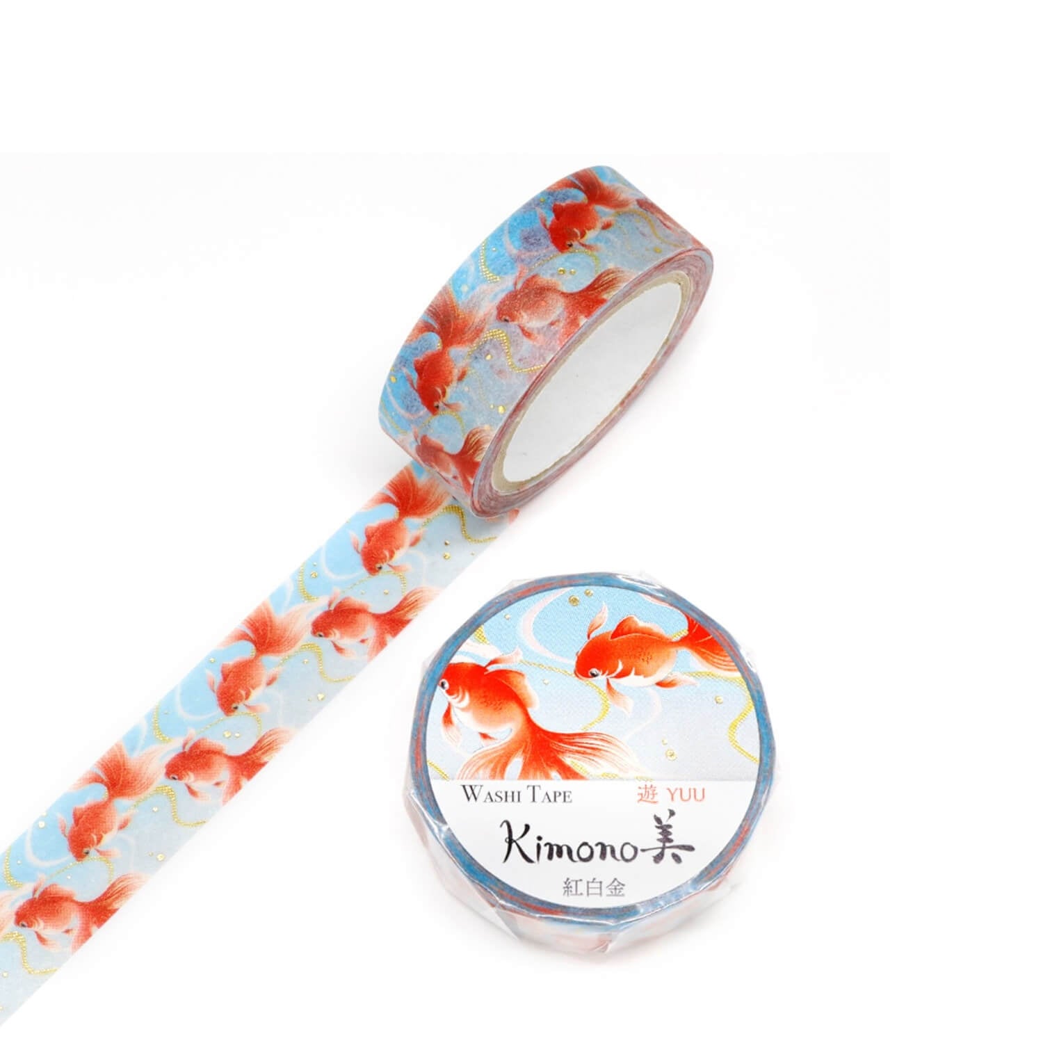 Kamiiso Washi Tape - Goldfish