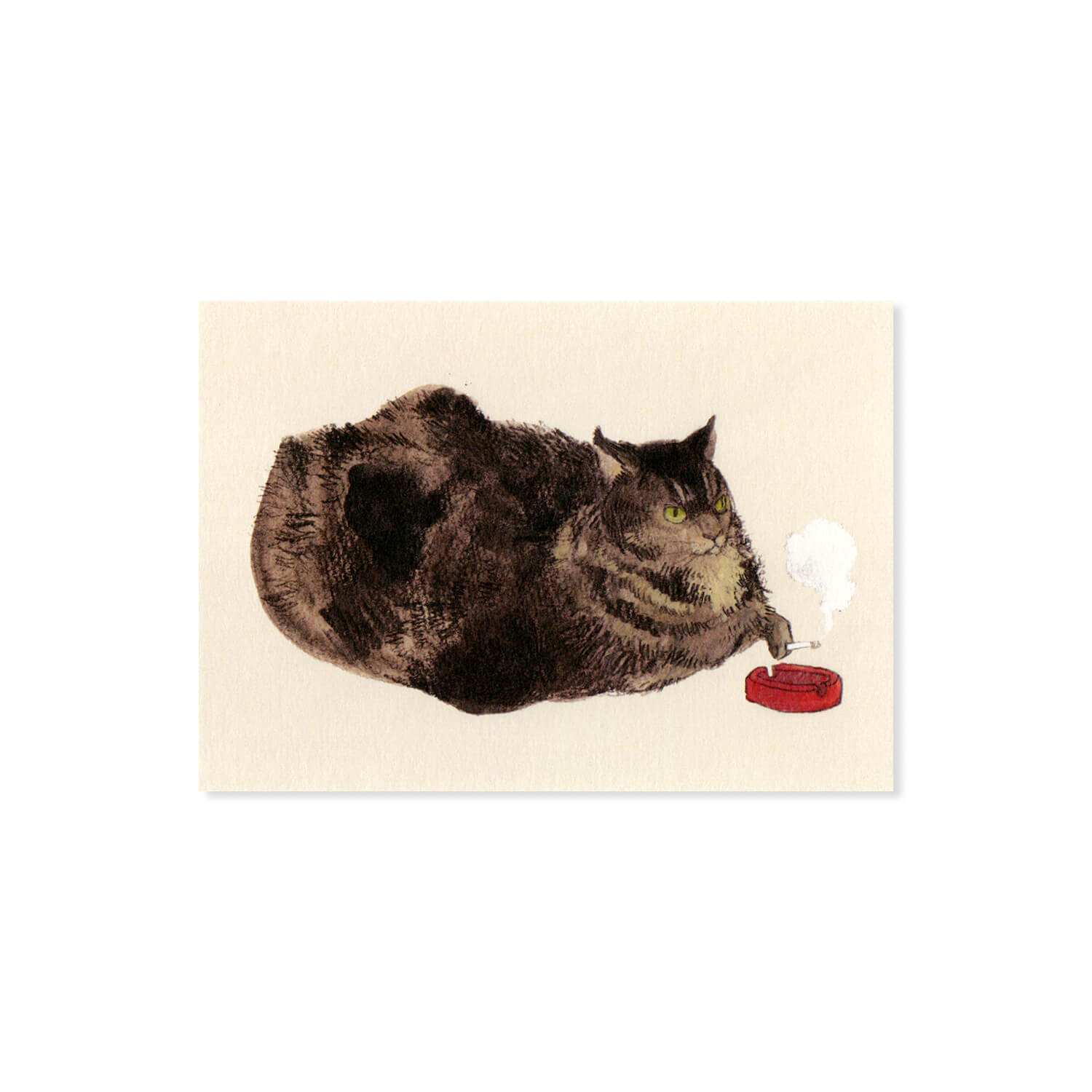 黒山 Kathy Lam Postcard – The Smoking Cat