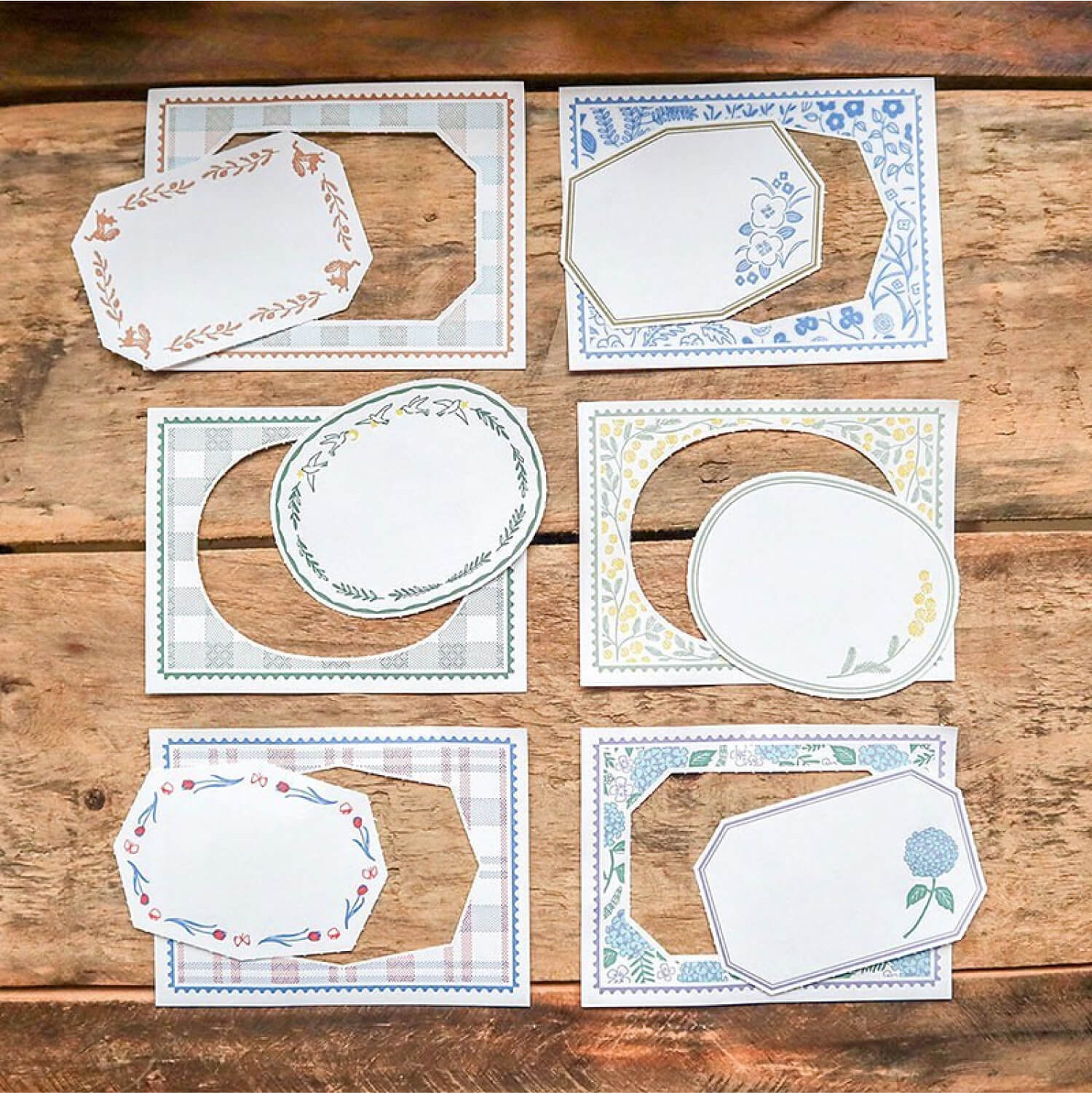 Keibunsha 2-Way Memo Pad – Blue Flower