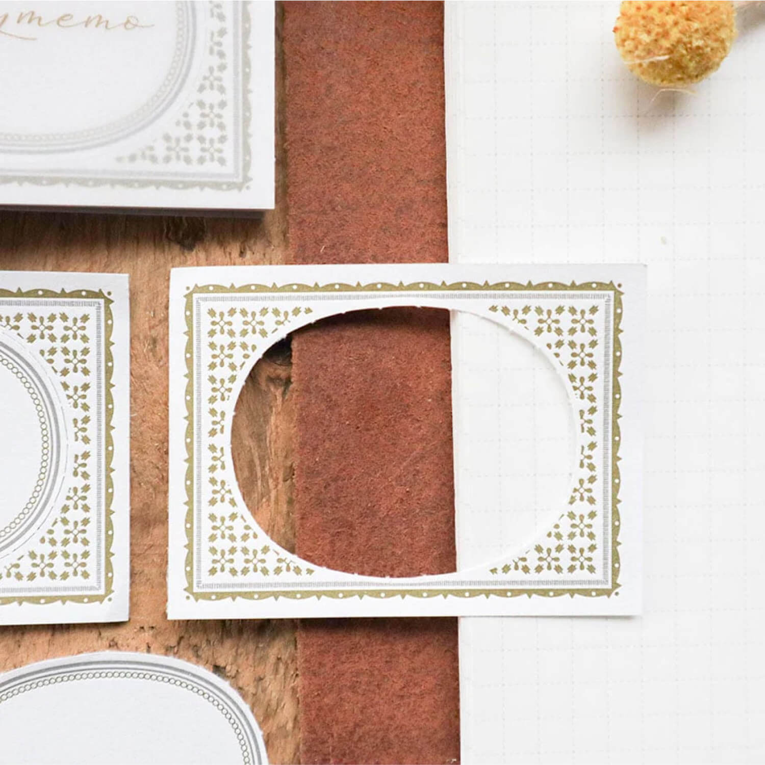Keibunsha 2-Way Memo Pad – Vintage Frame