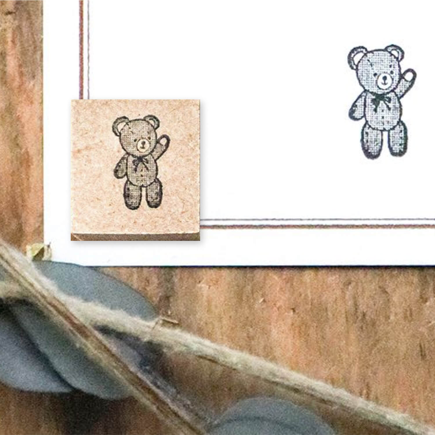 Keibunsha Tone Stamp – Mini Stuffed Bear