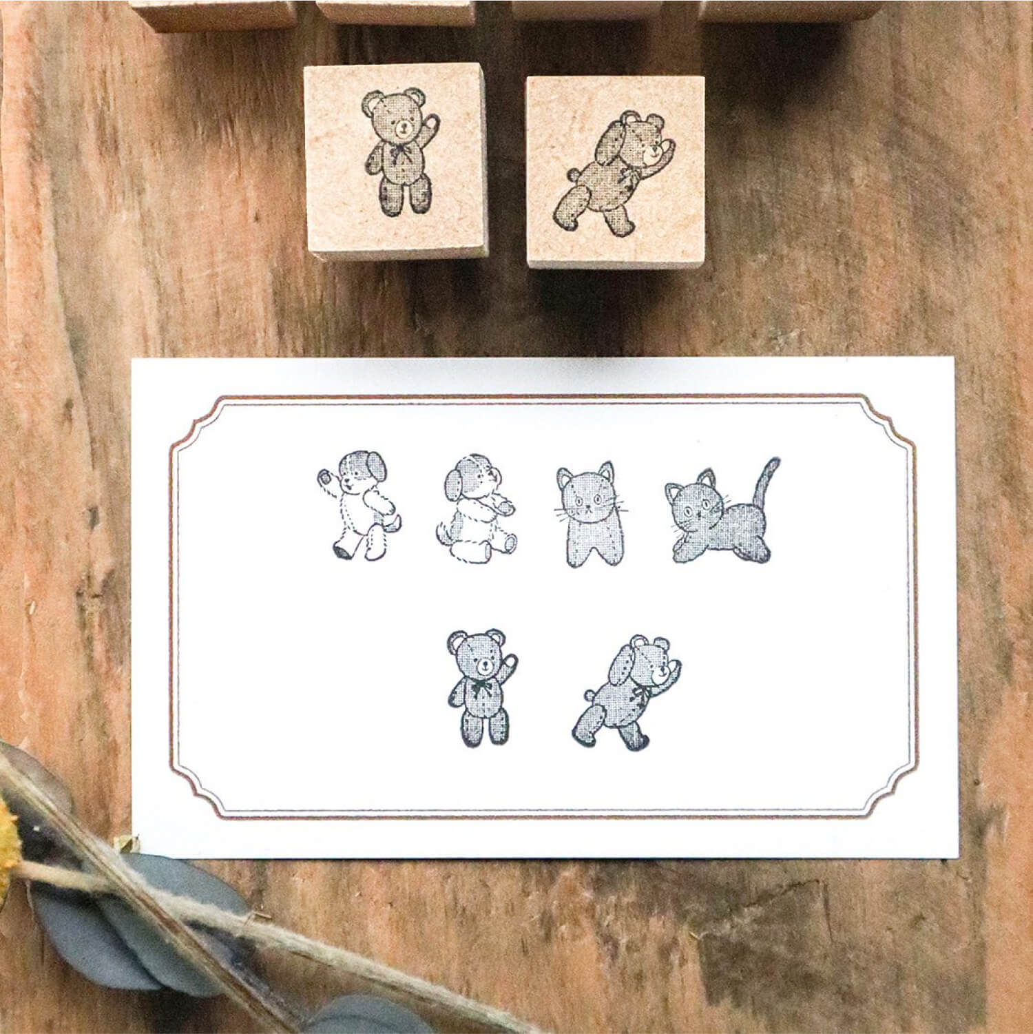 Keibunsha Tone Stamp – Mini Stuffed Bear