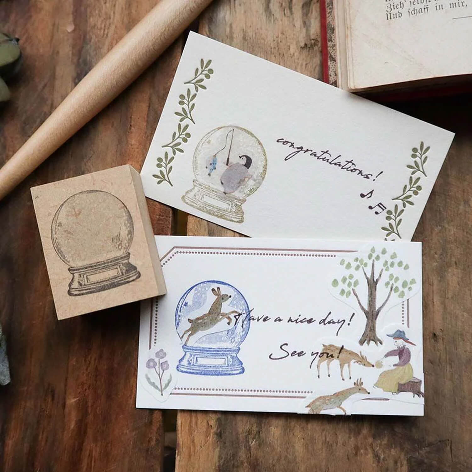 Keibunsha Tone Stamp – Snow Globe