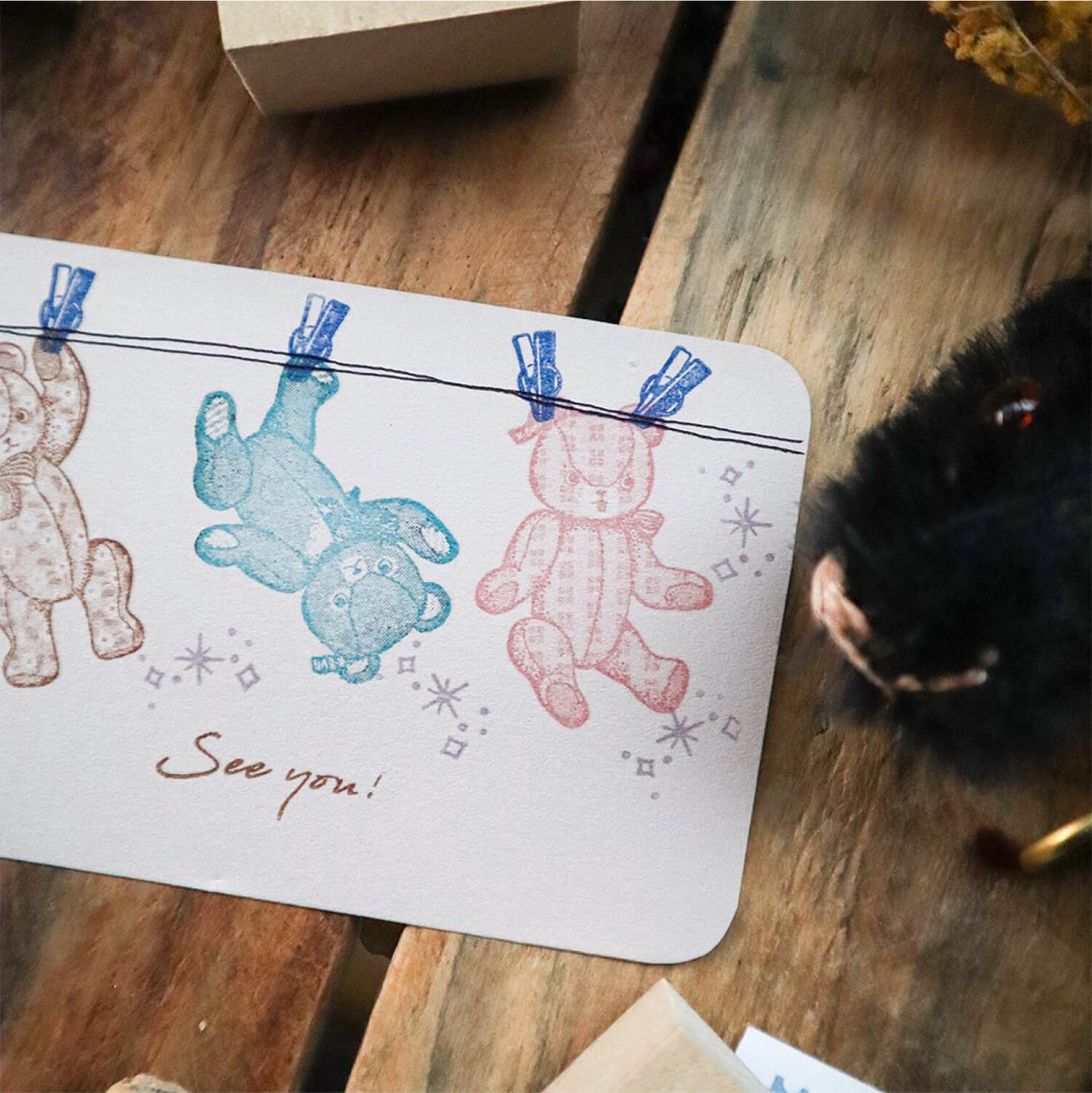 Keibunsha Tone Stamp – Stuffed Bear