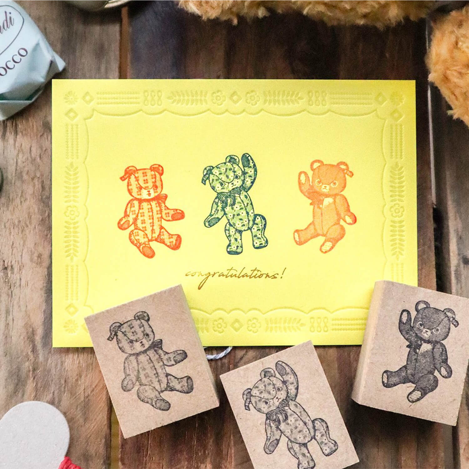 Keibunsha Tone Stamp – Stuffed Bear