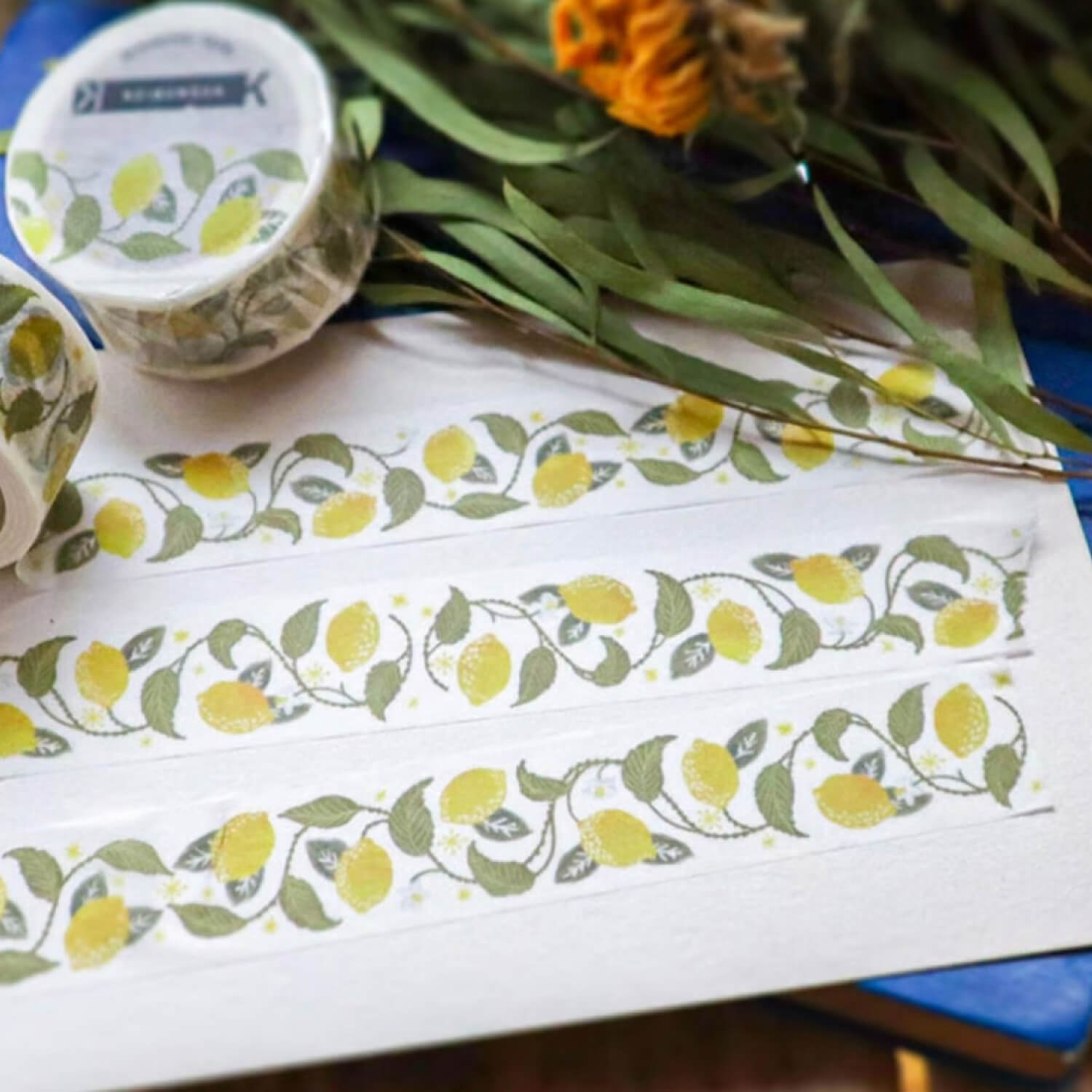 Keibunsha Washi Tape – Lemon Vintage
