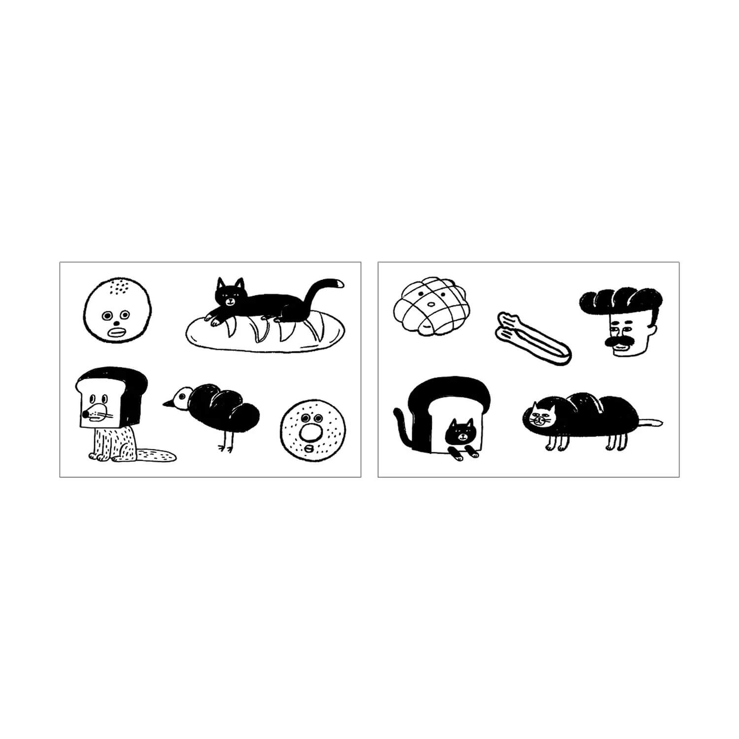 Keiko Shibata × Mizushima Jizai Boxed Stamp Set - Bakery