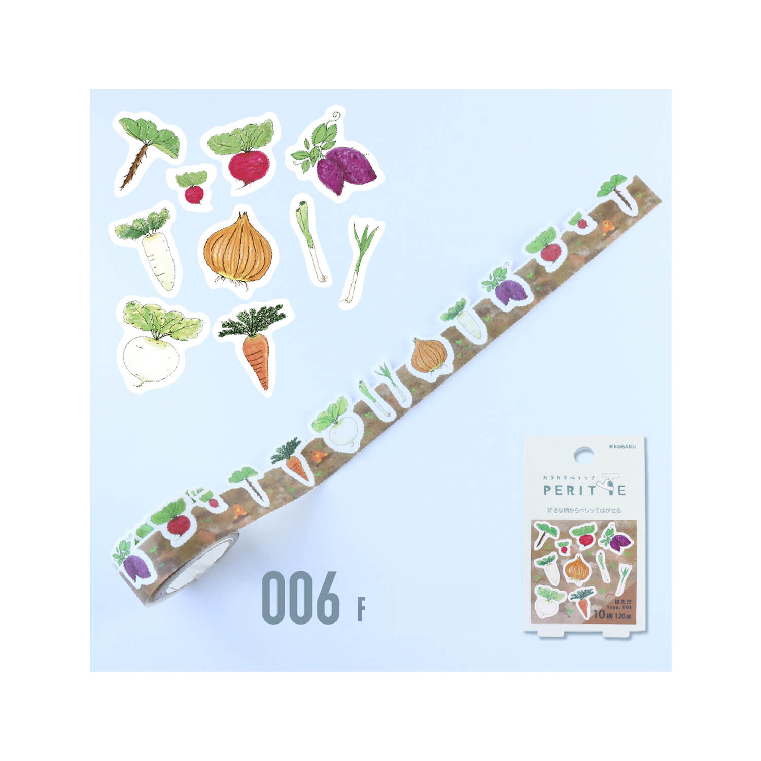 Kobaru Kara Kara Peritte Sticker Roll