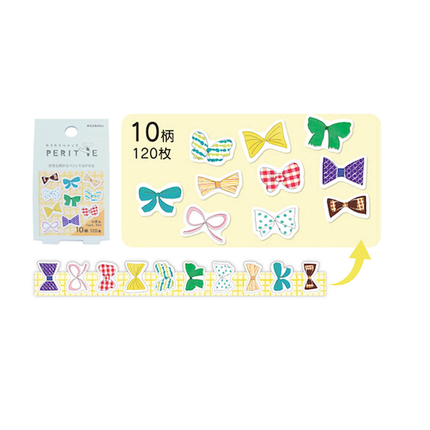 Kobaru Kara Kara Peritte Sticker Roll