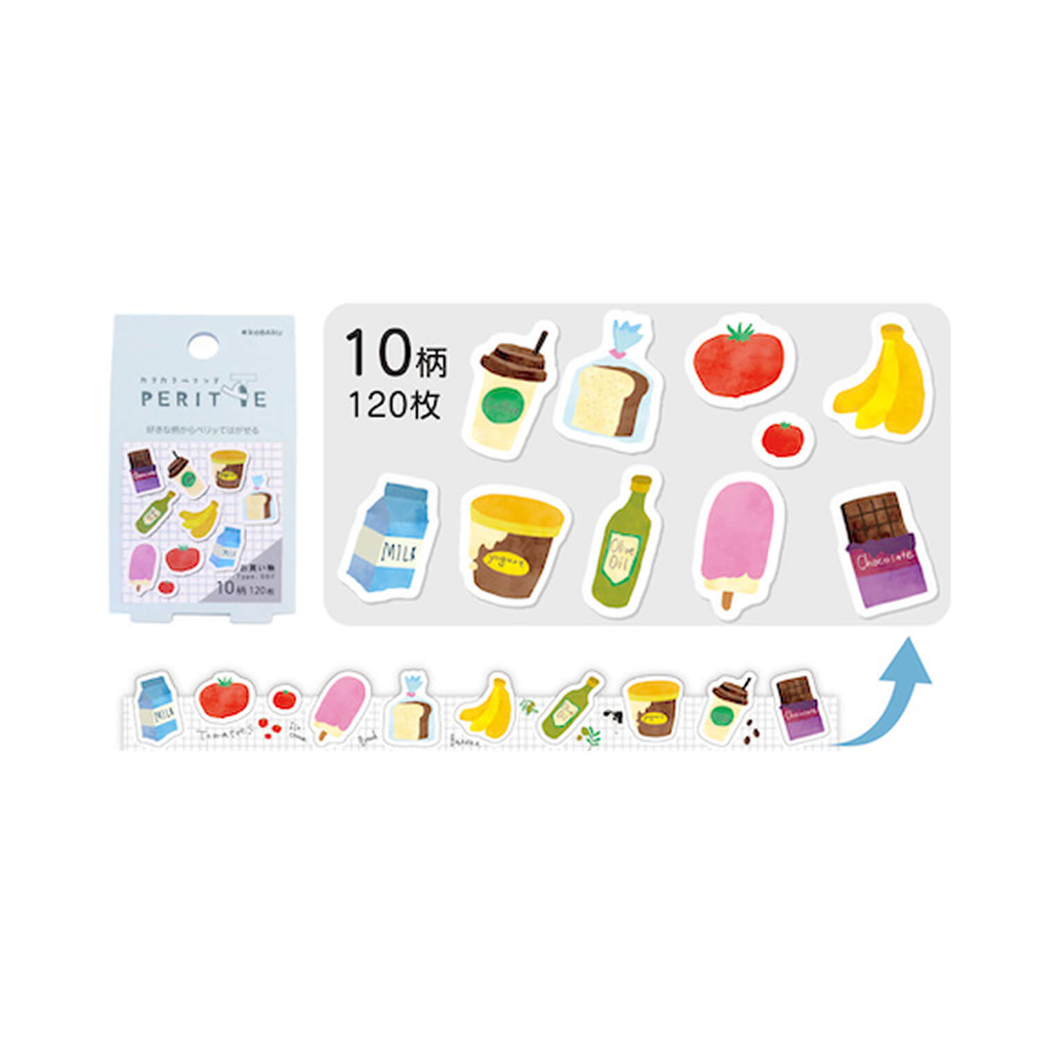 Kobaru Kara Kara Peritte Sticker Roll